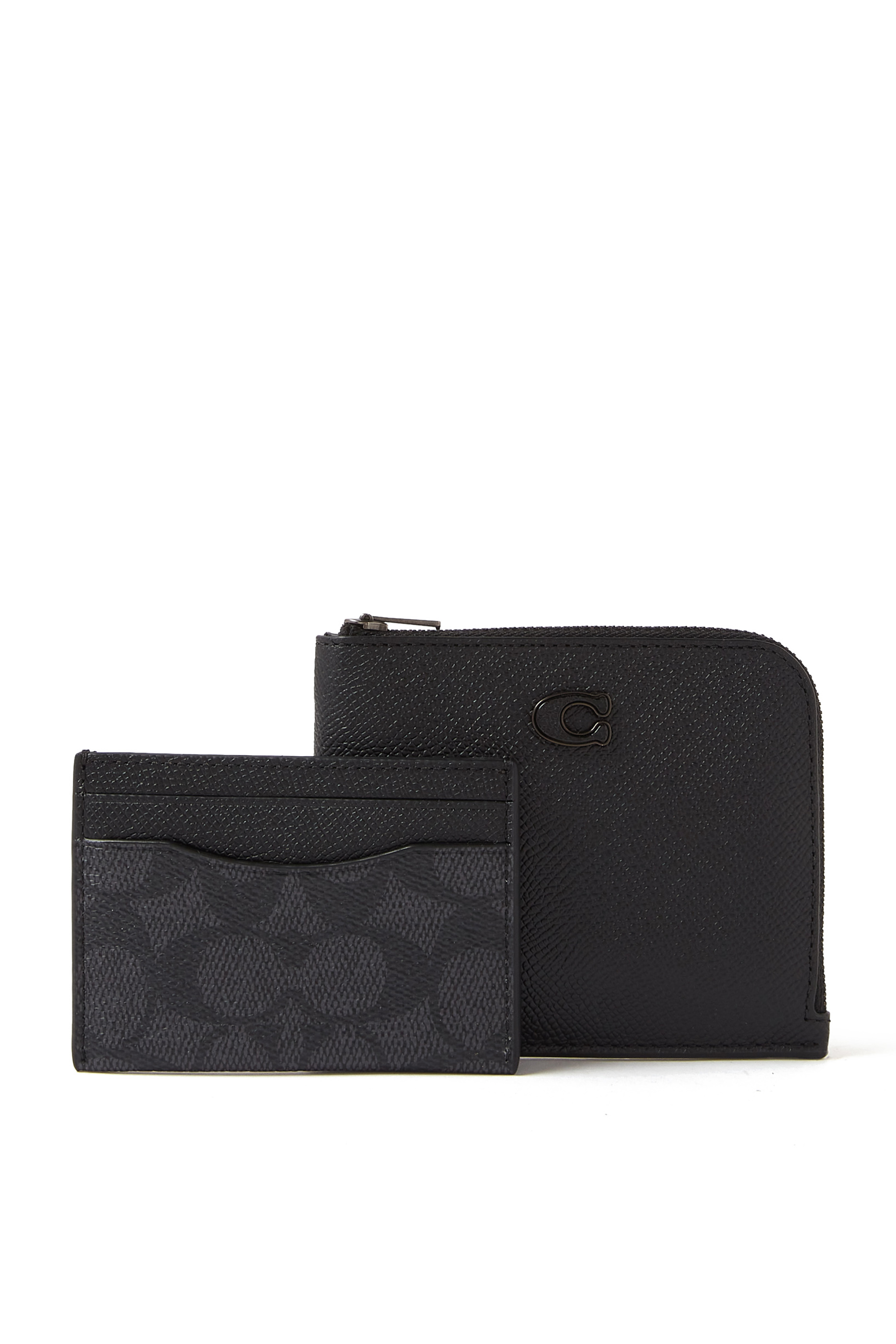 3-In-1 L-Zip Wallet with Signature Leather