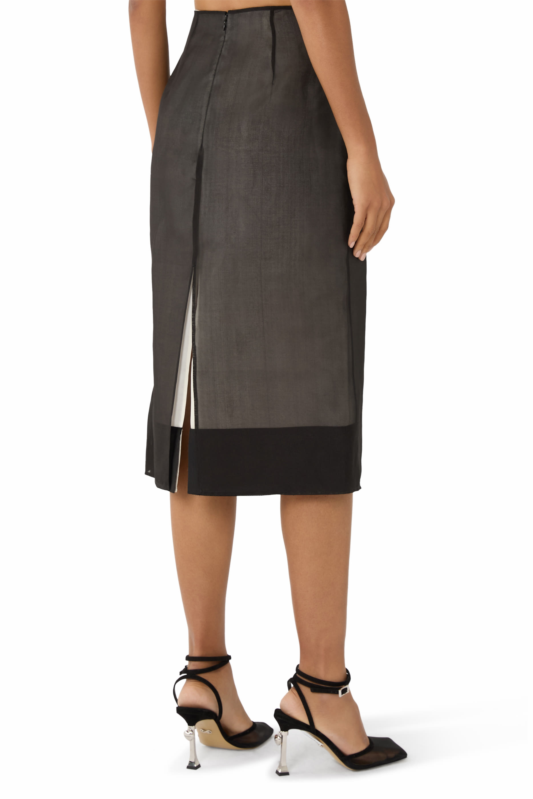 Lucienne Silk Midi Skirt