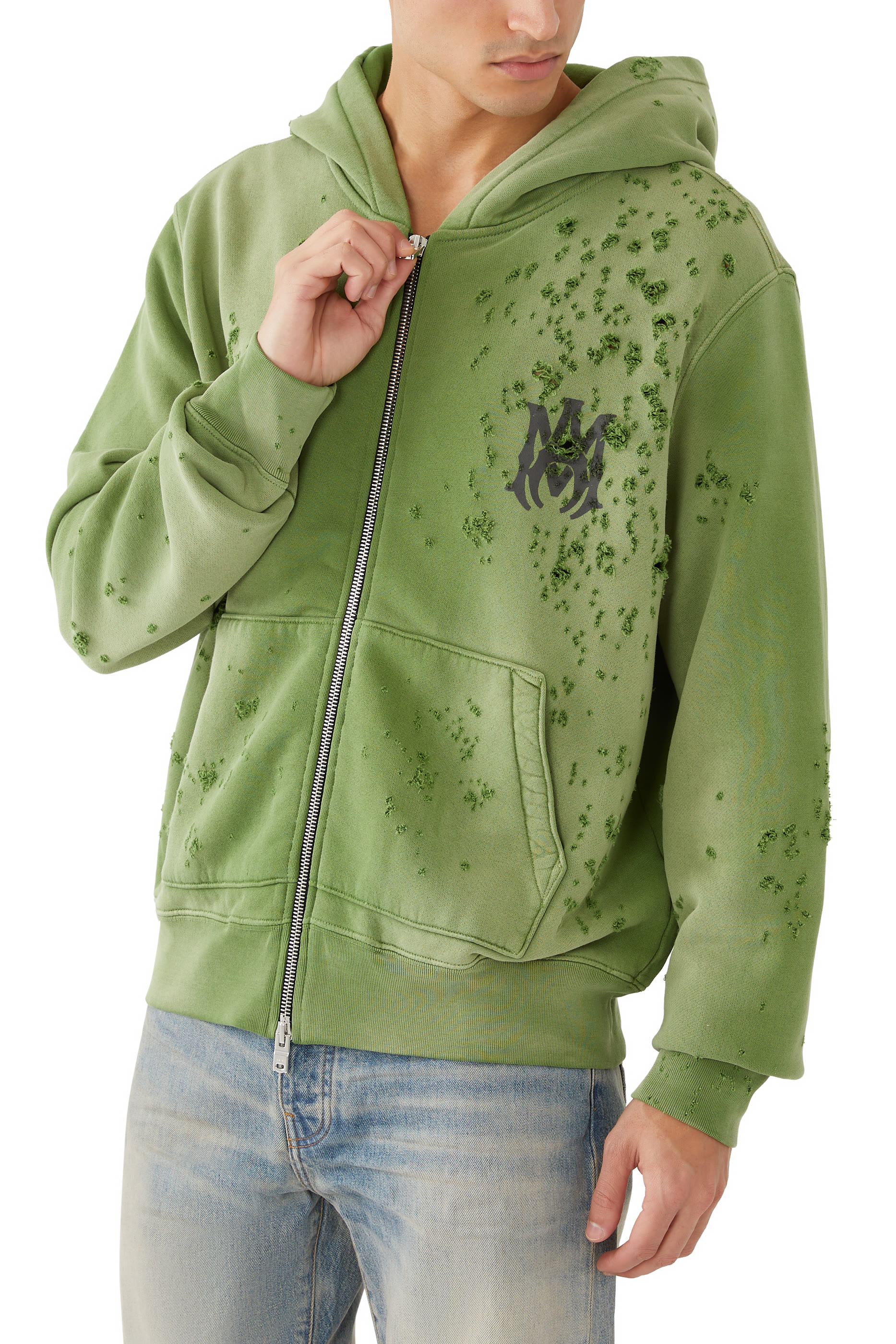 MA Logo Shotgun Zip Hoodie