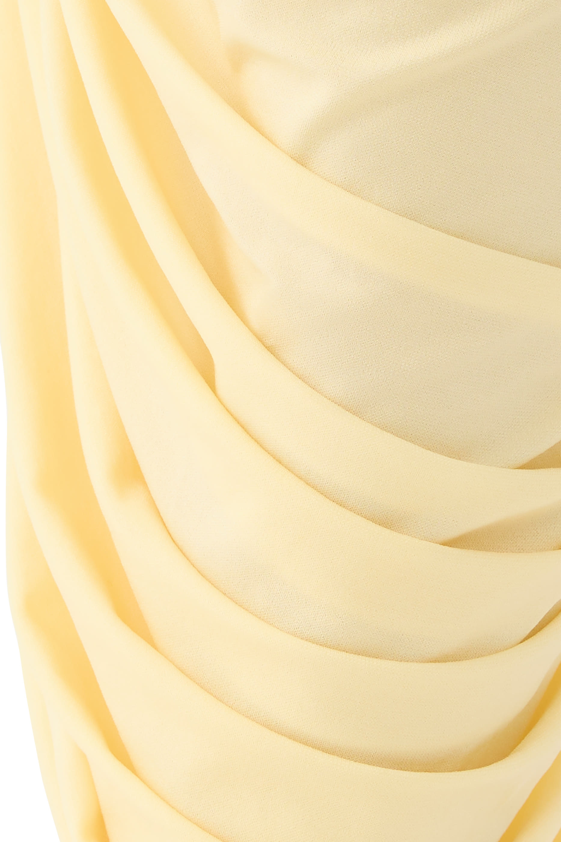 One-Shoulder Draped Midi Dress