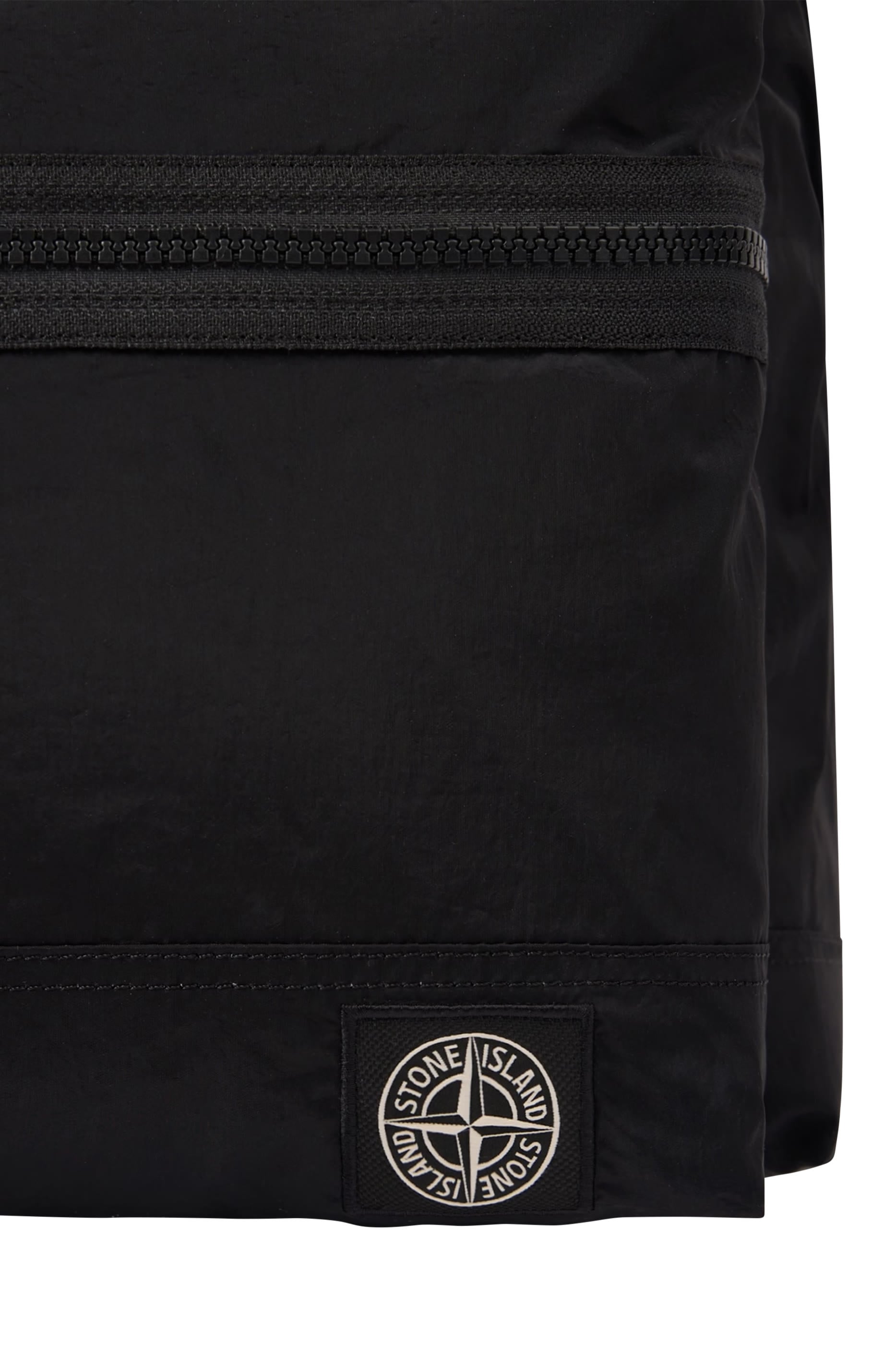 Coated Nylon Metal Backpack in Econyl&reg;