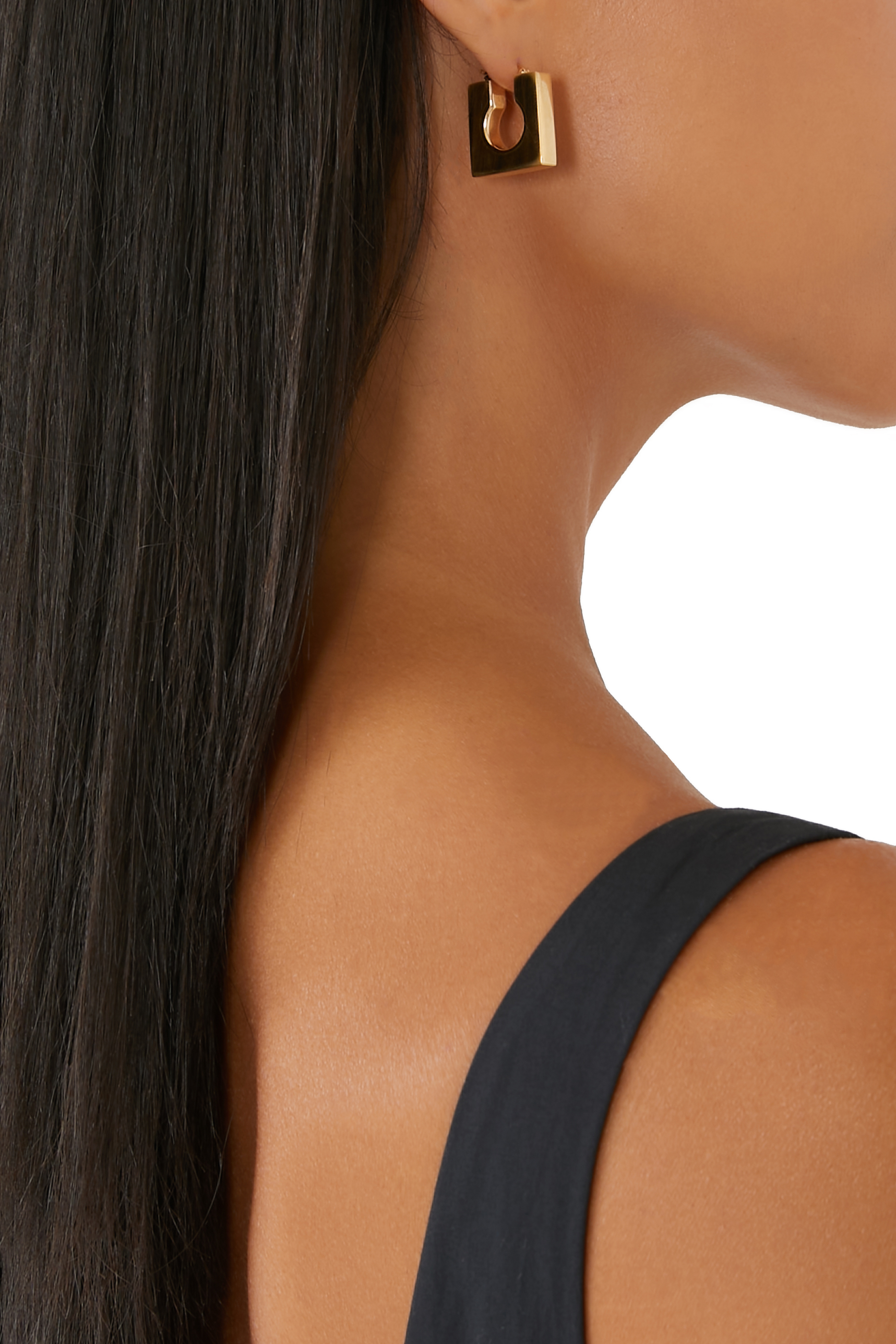 Les Boucles Asymmetrical Mini Hoop Earrings