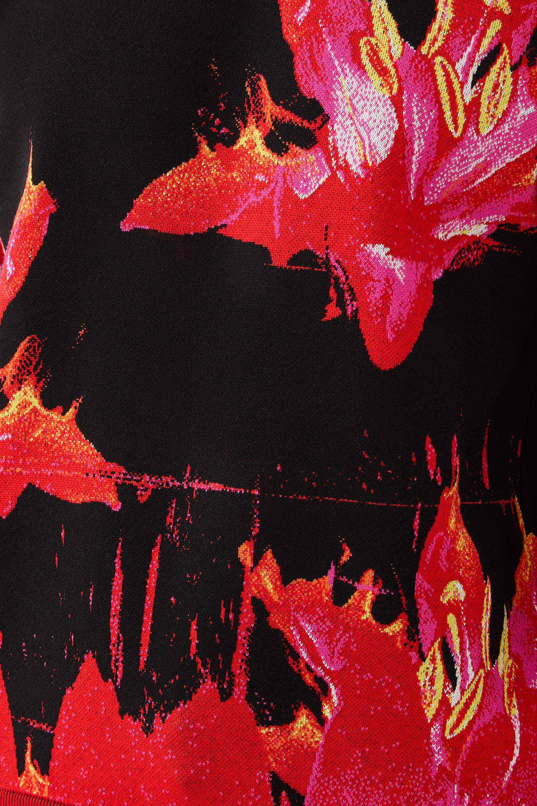 Fire Flower Jacquard Sweater