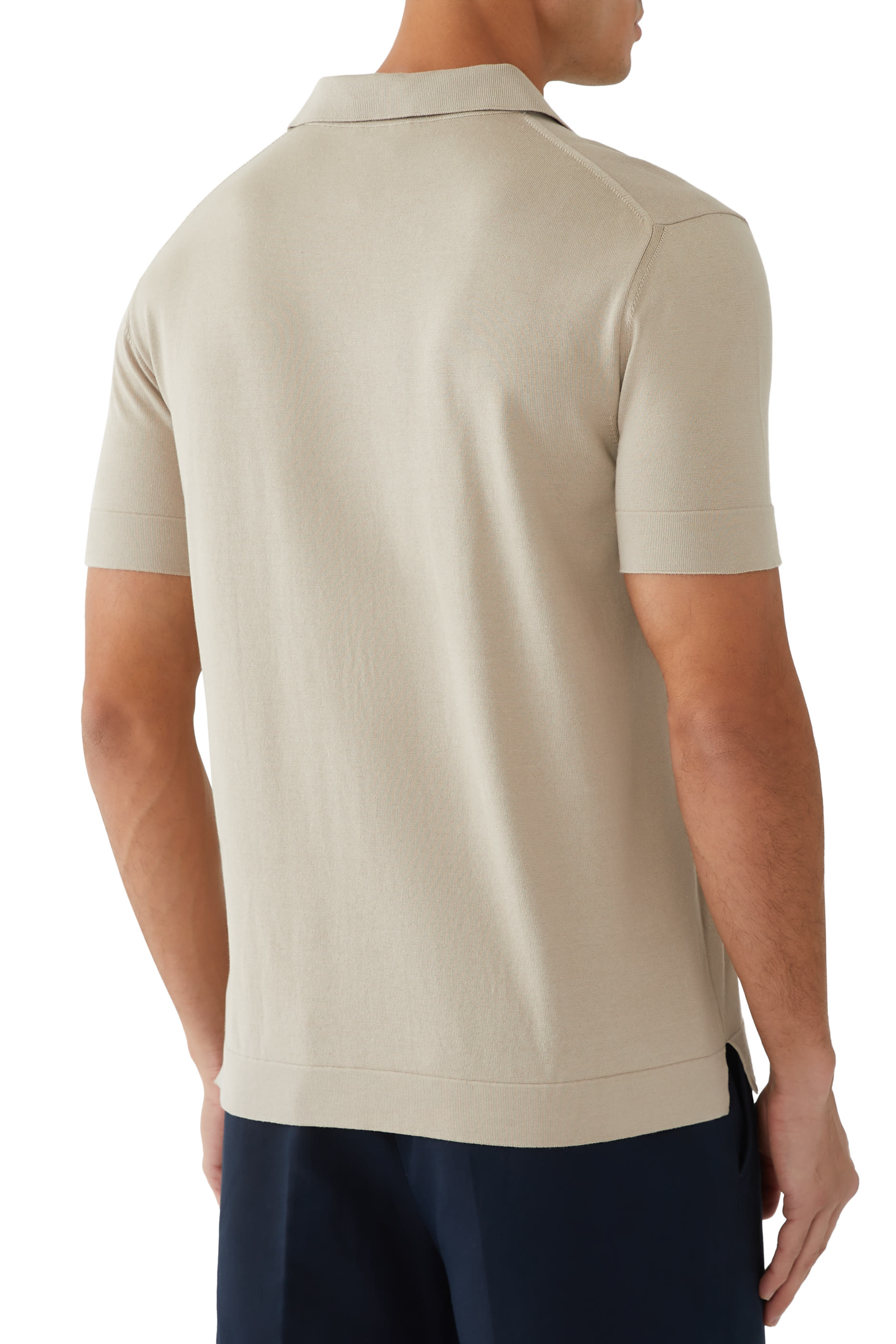 Cotton & Silk Polo Shirt