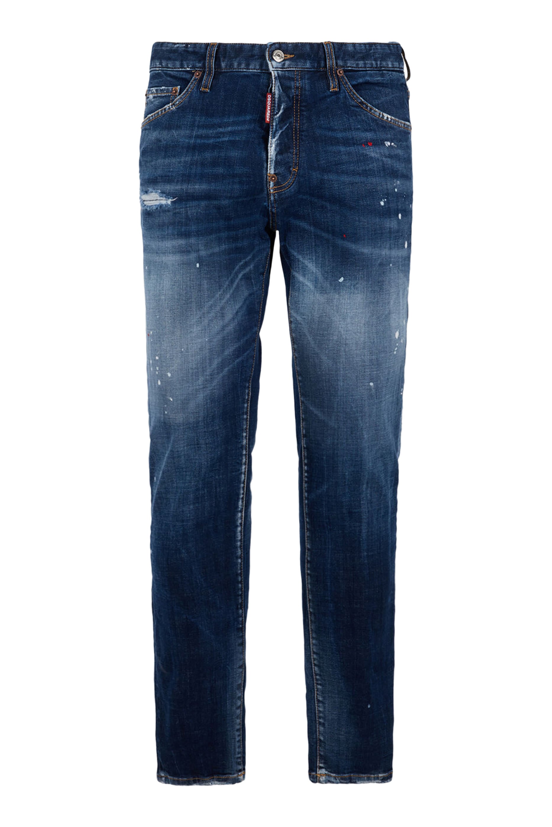 Medium Red Spot Wash Teddy Jeans