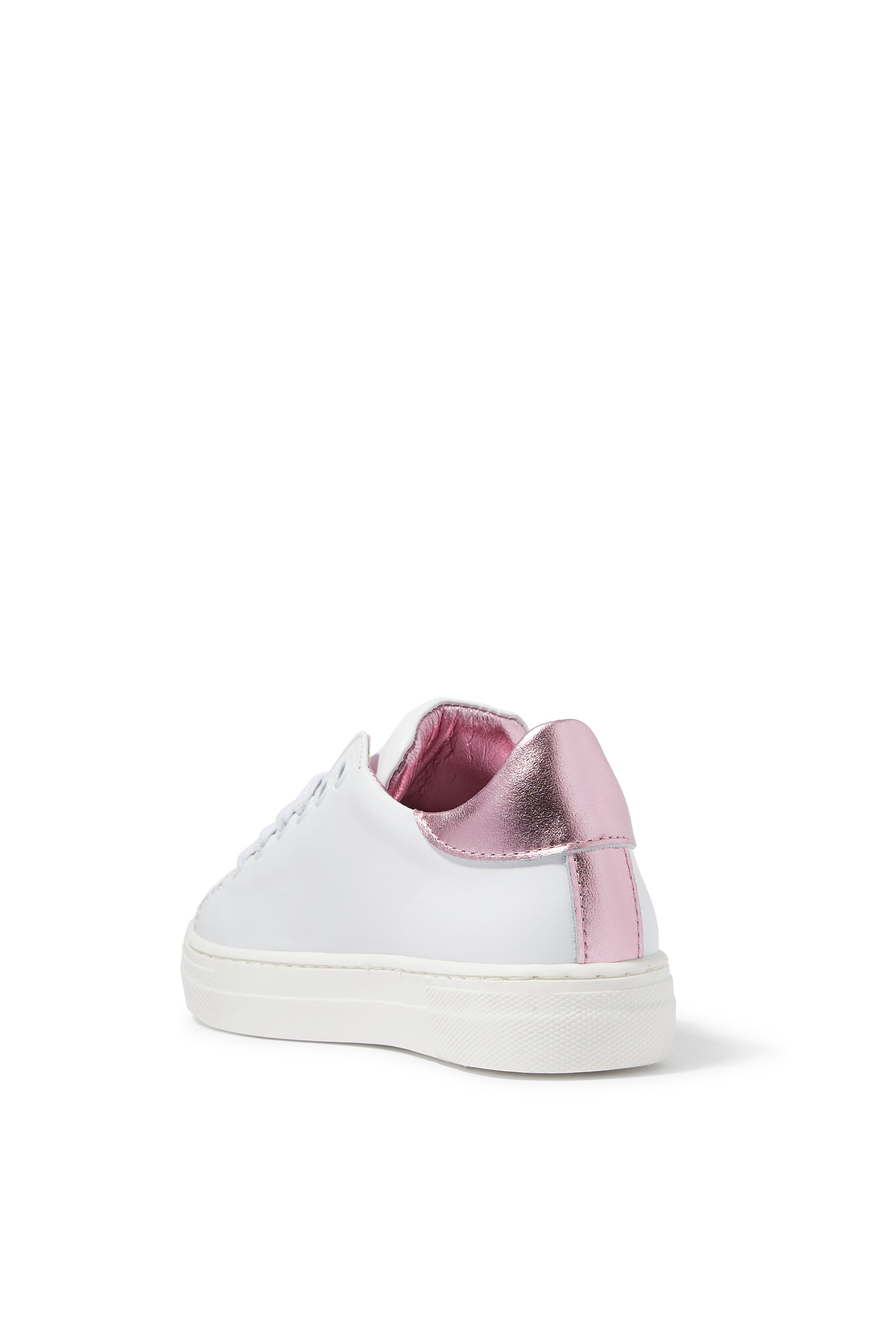 Kids Logo Leather Sneakers