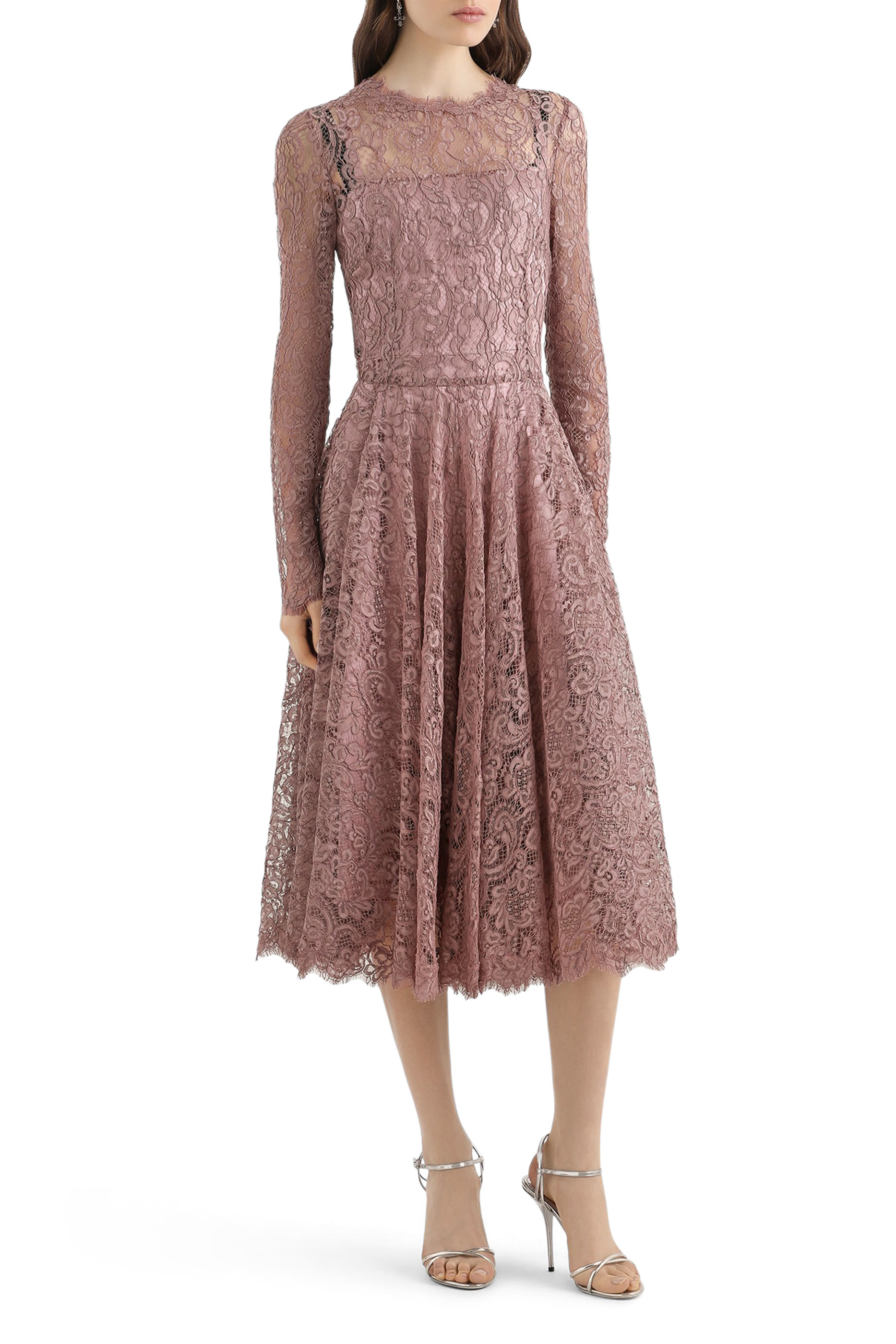 Lam&eacute; Chantilly Lace Dress