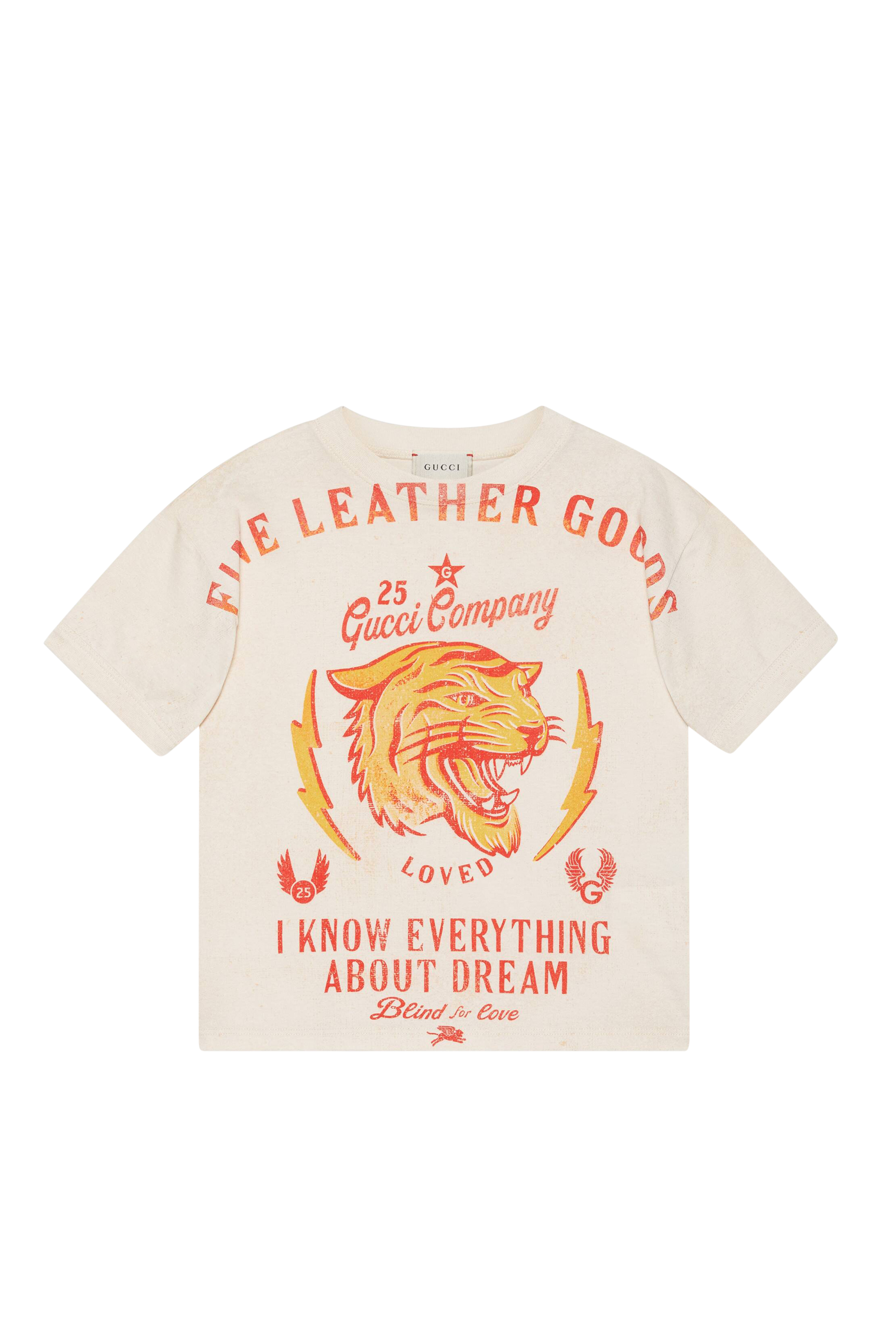 Tiger Print Cotton T-Shirt