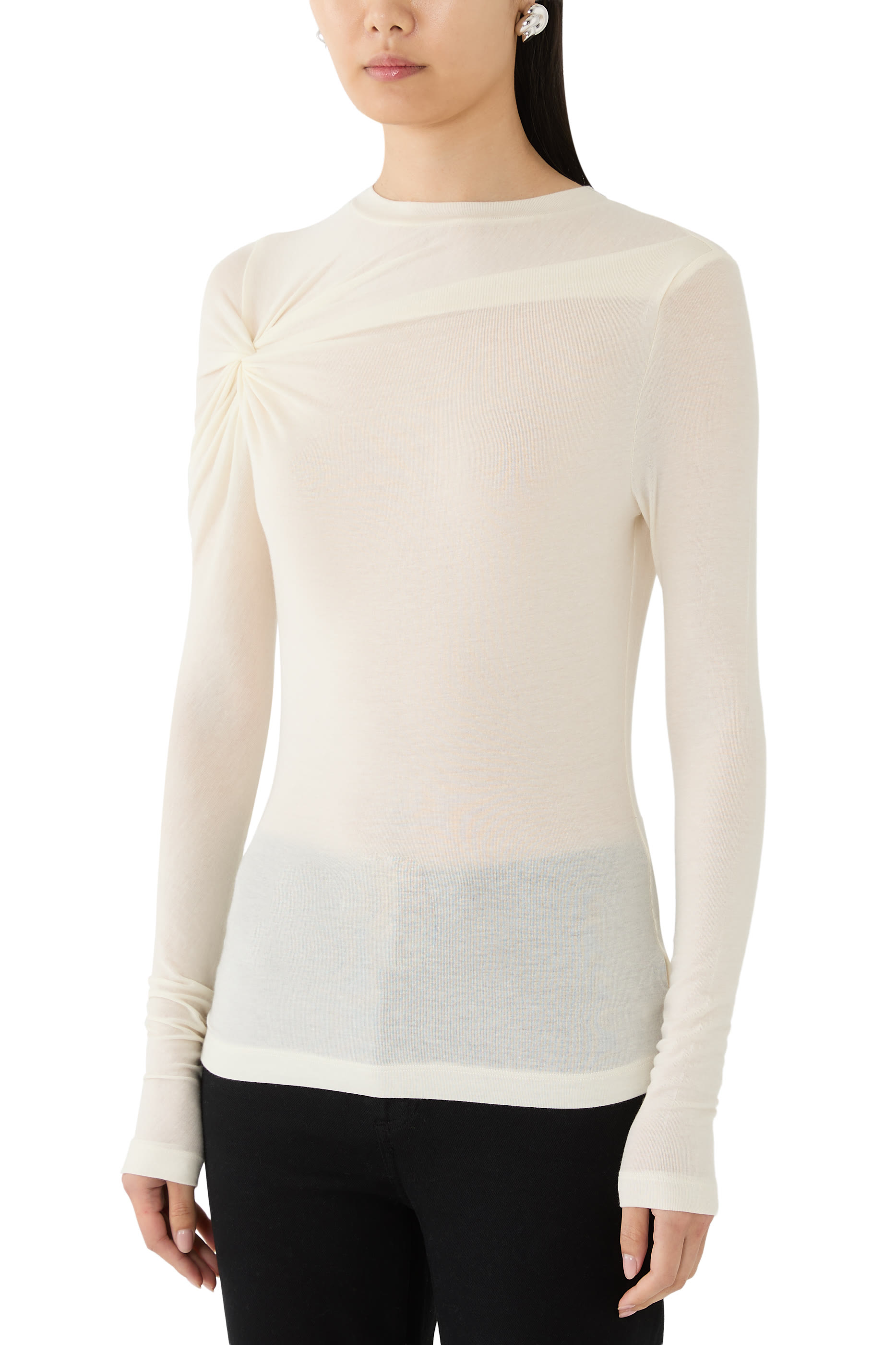 Lissa Log Sleeve T-Shirt