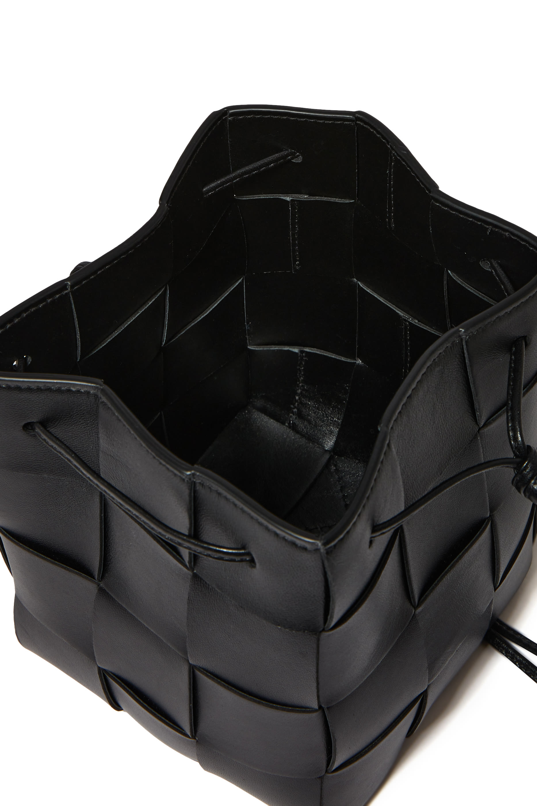Small Cassette Cross-Body Bucket Bag