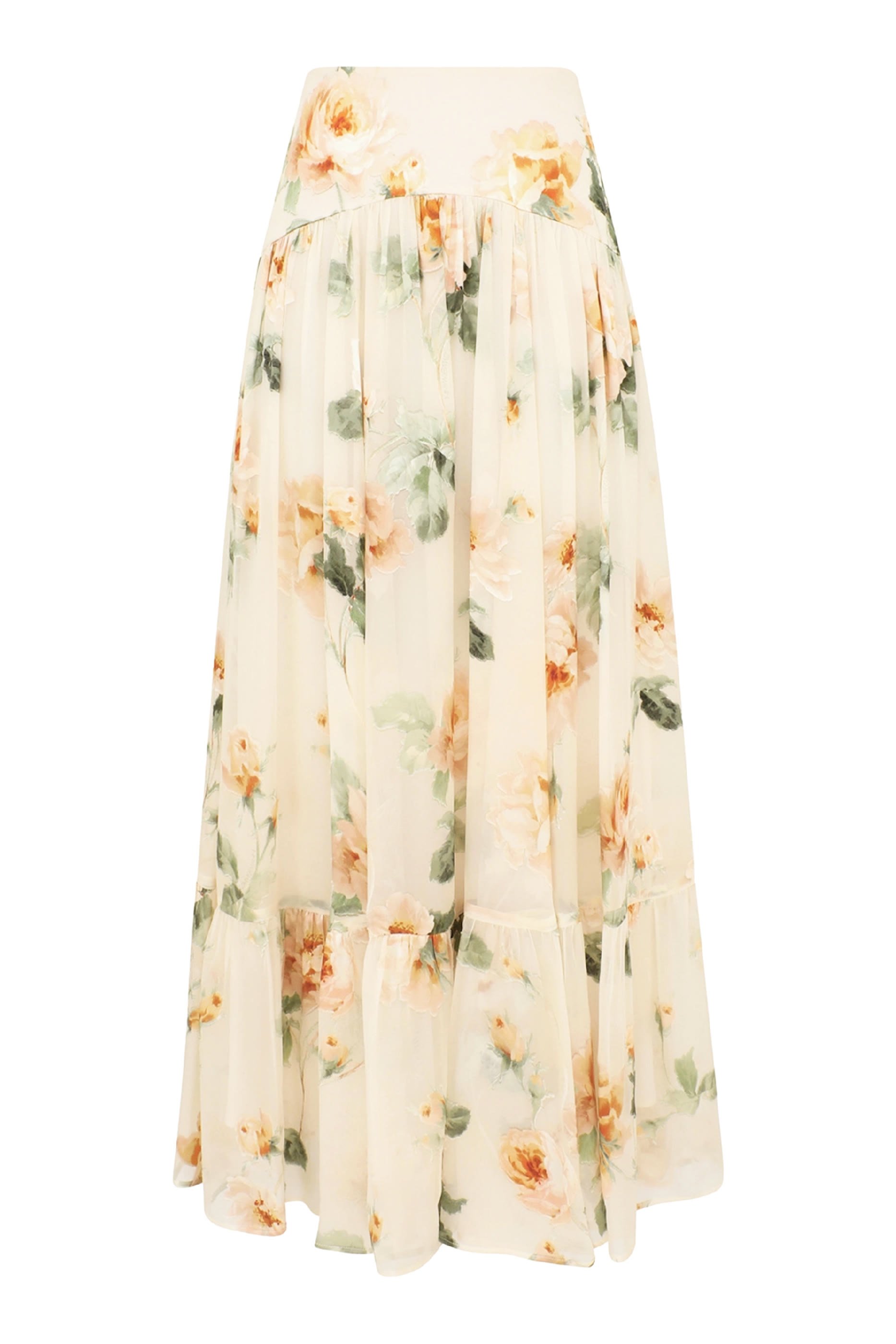 Carousel Burnout Midi Skirt