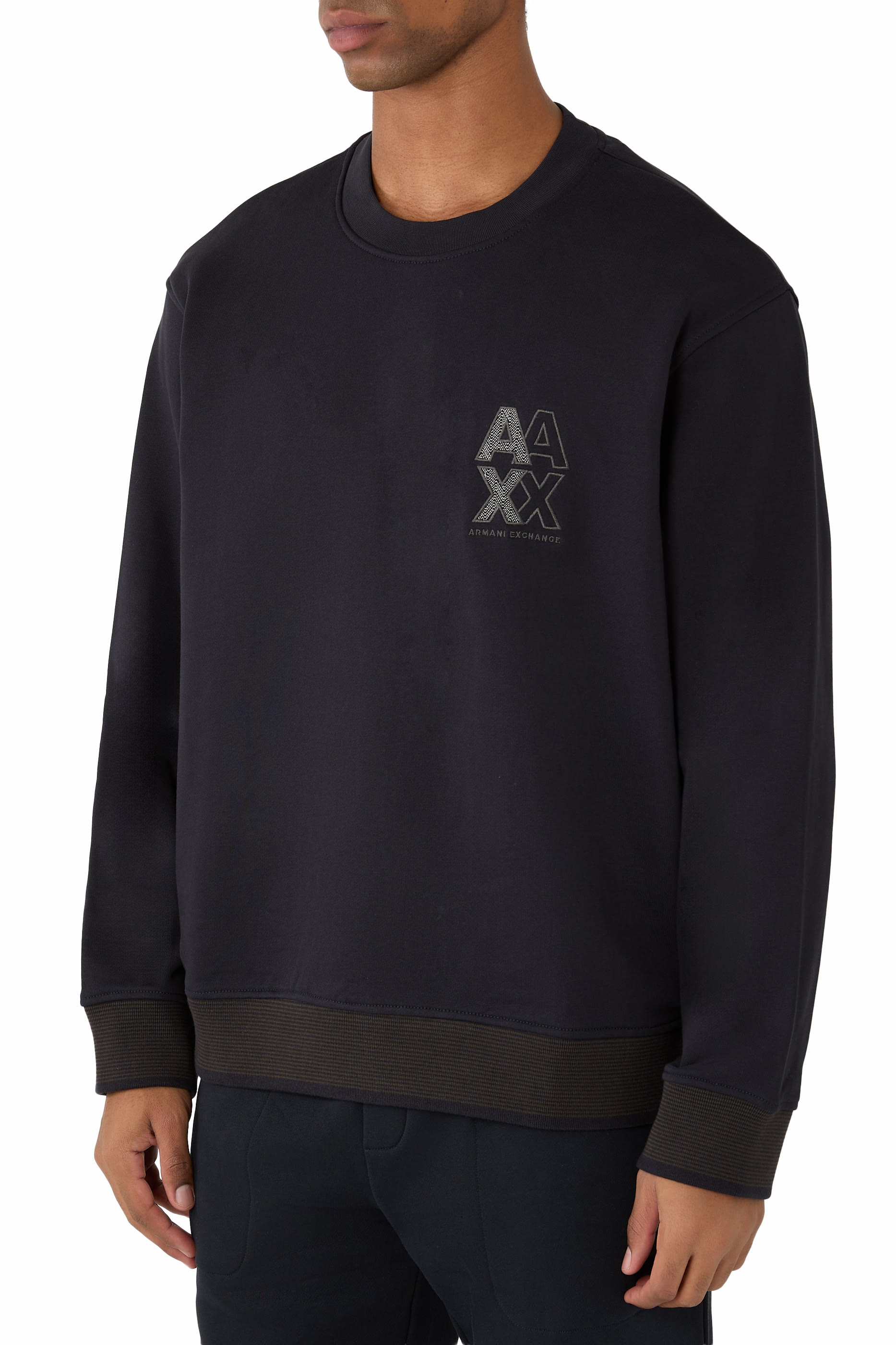 AX Logo Crew Neck Sweatshirt