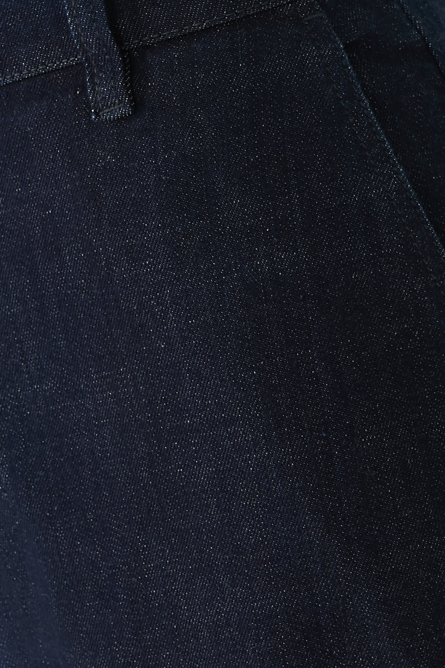 Cotton Stretch Denim Wide-Leg Jeans