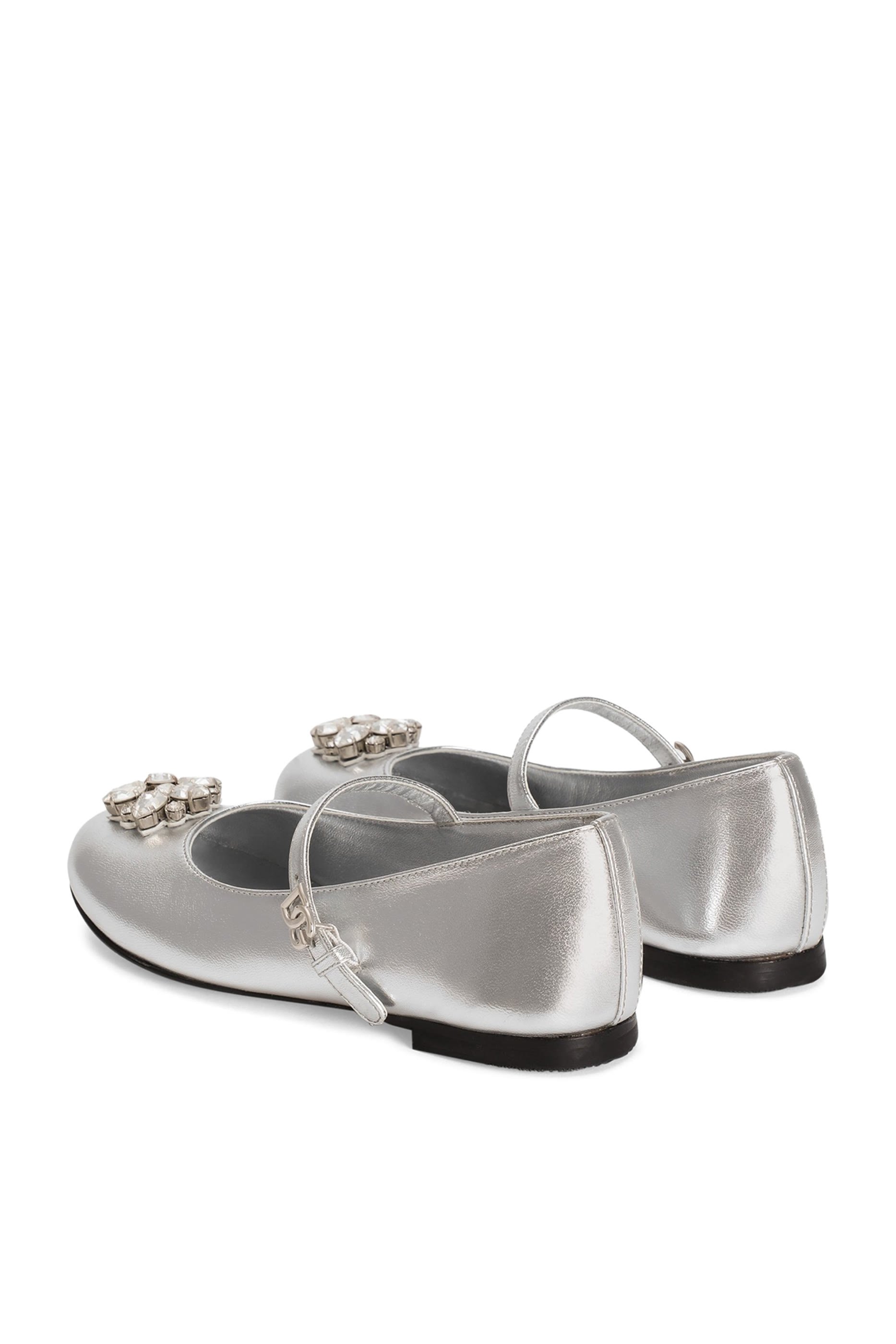 Kids Ballet Flats with Brooches