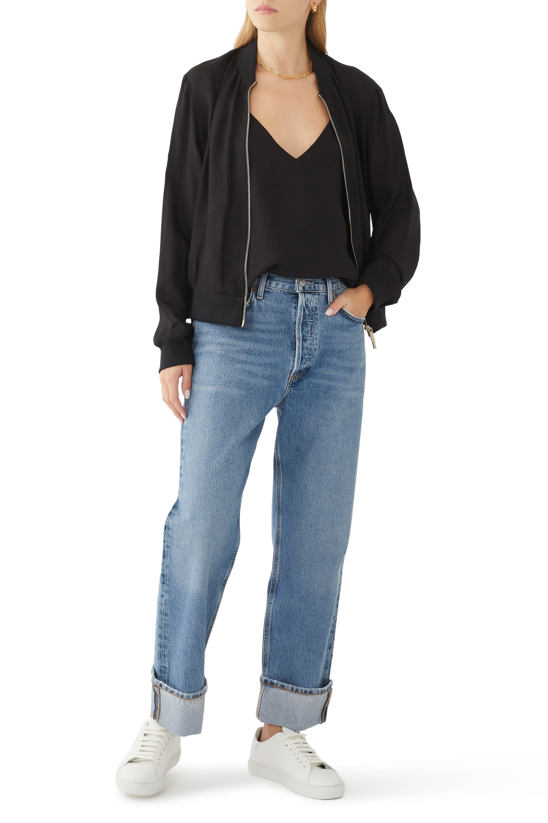 Zip-through Blouson Jacket