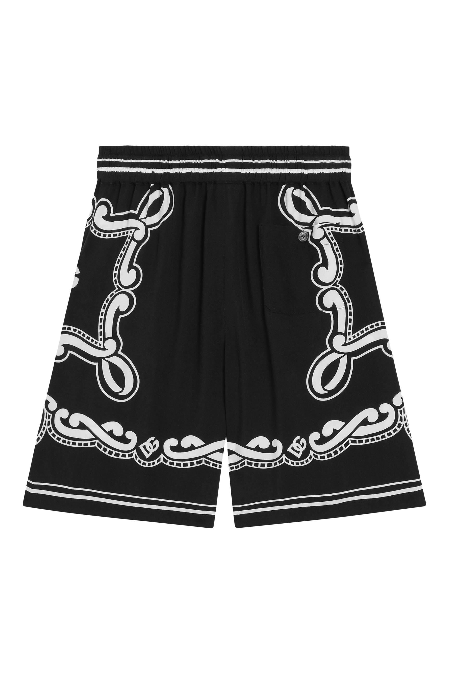 Kids Bandanna-Print Batik Shorts