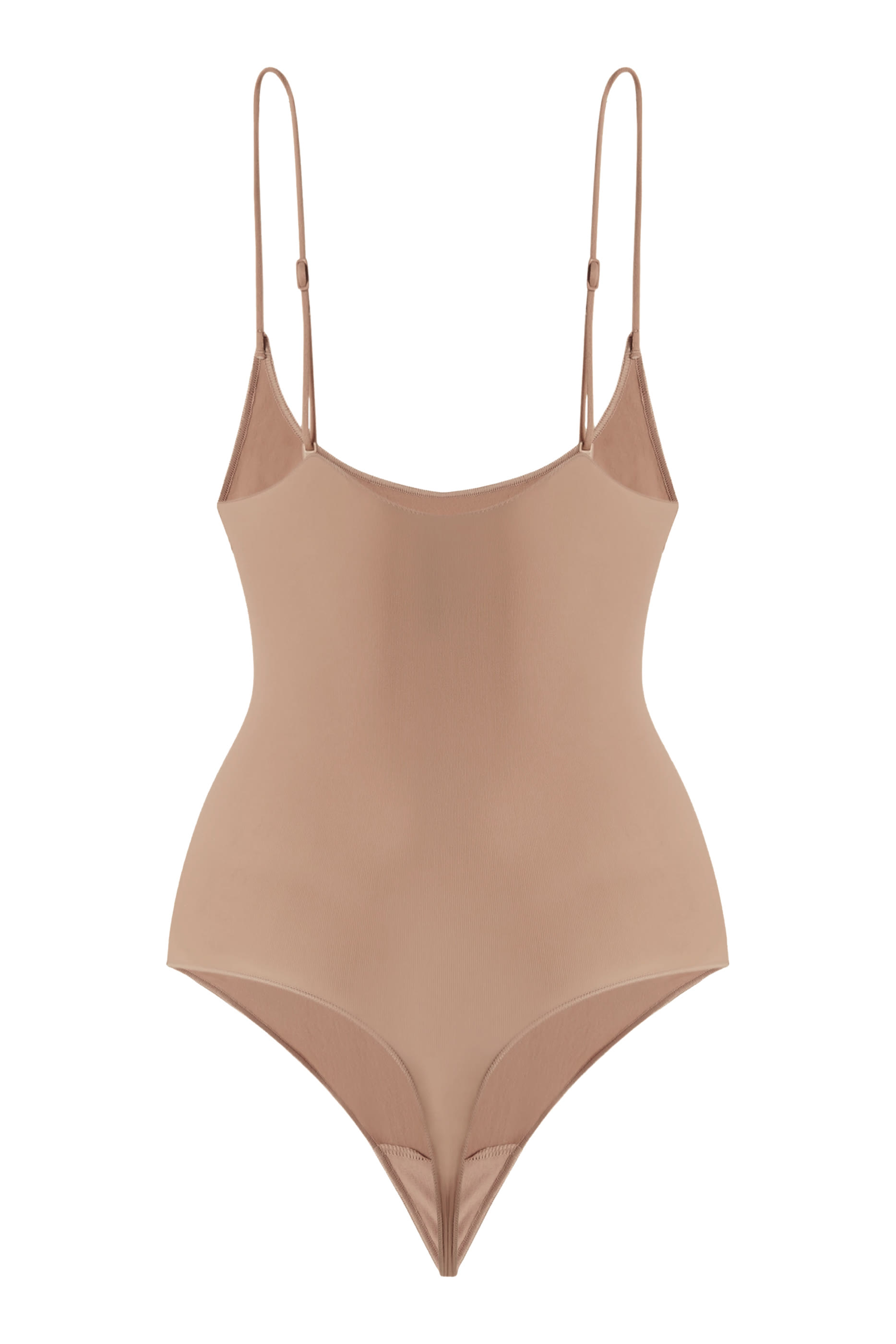  Sheer Seamless Thong Bodysuit