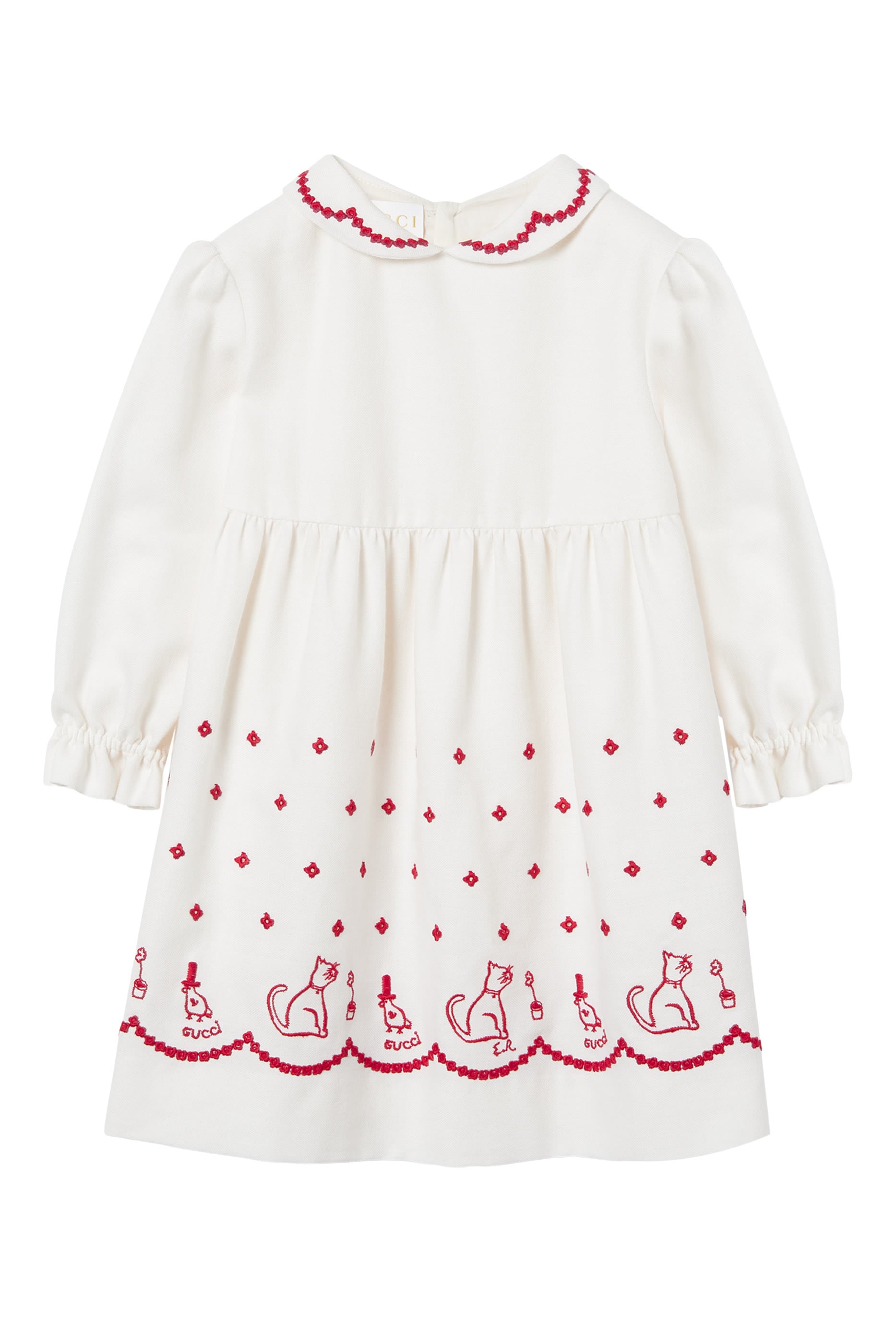 Kids Cotton Wool Blend Dress 