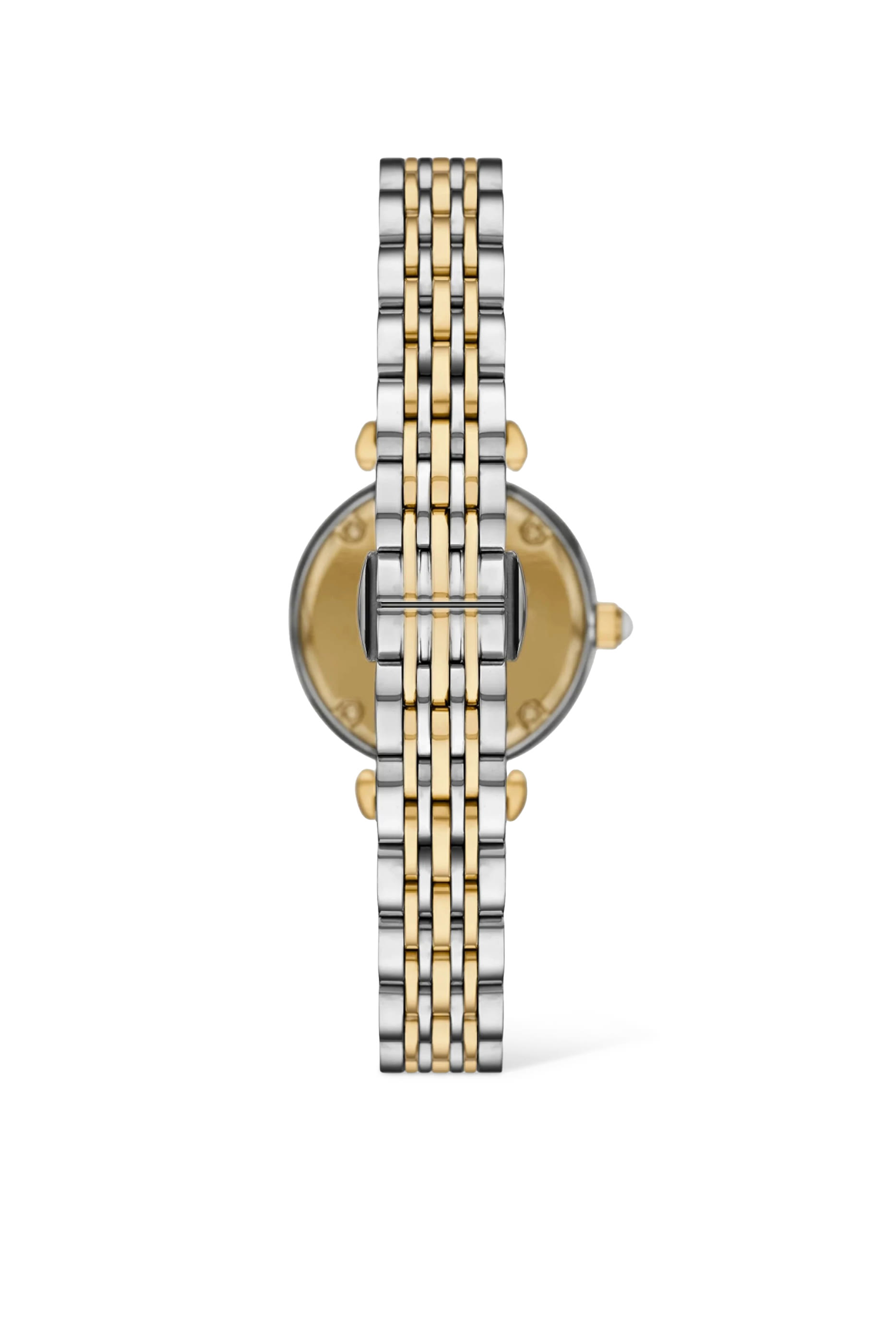 Two-Hand Two-Tone Stainless Steel Watch and Bracelet Set