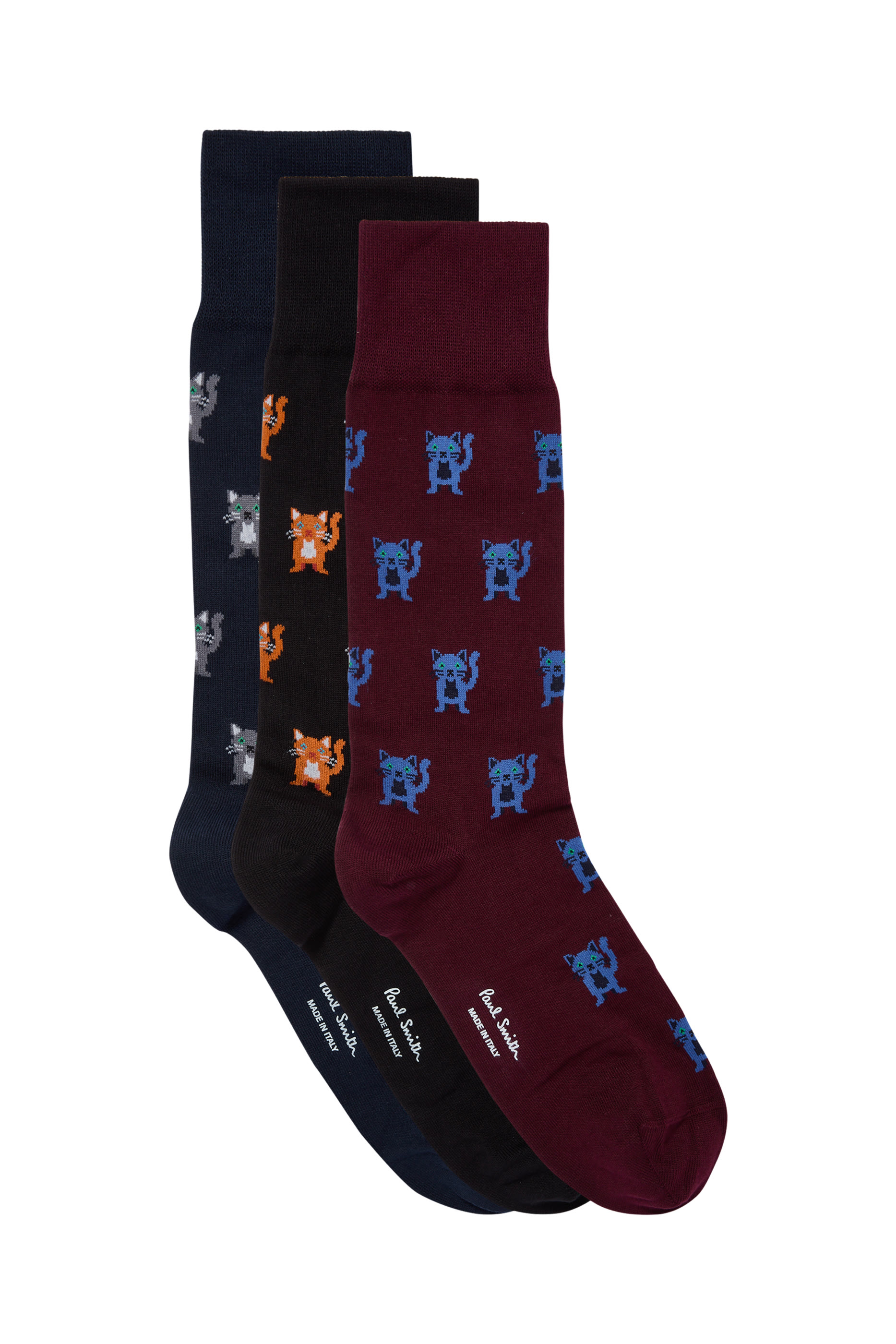 Cat Socks Three Pack Cracker Set