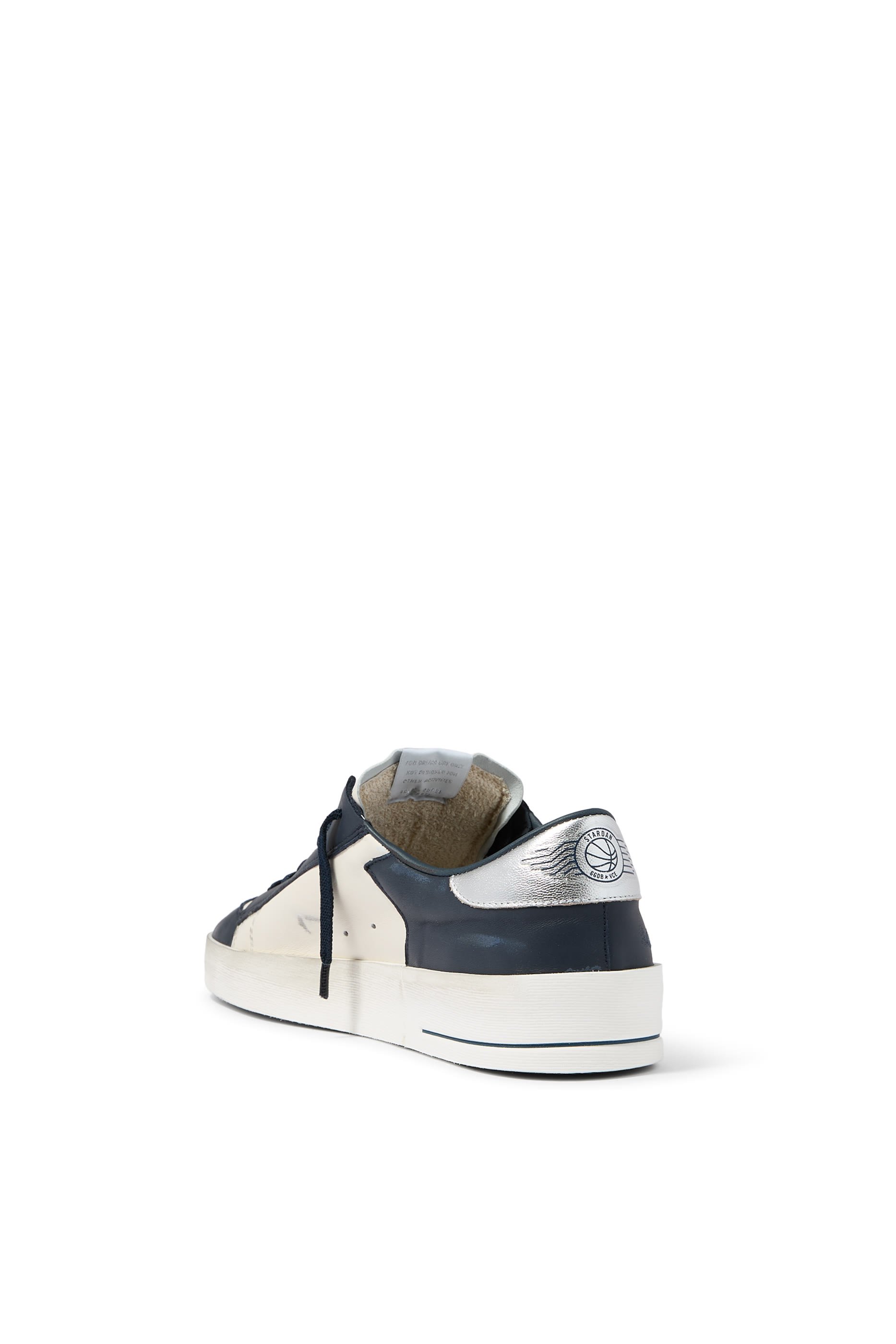 Stardan Sneakers in Nappa with Silver Mirror-Effect Star and Heel Tab