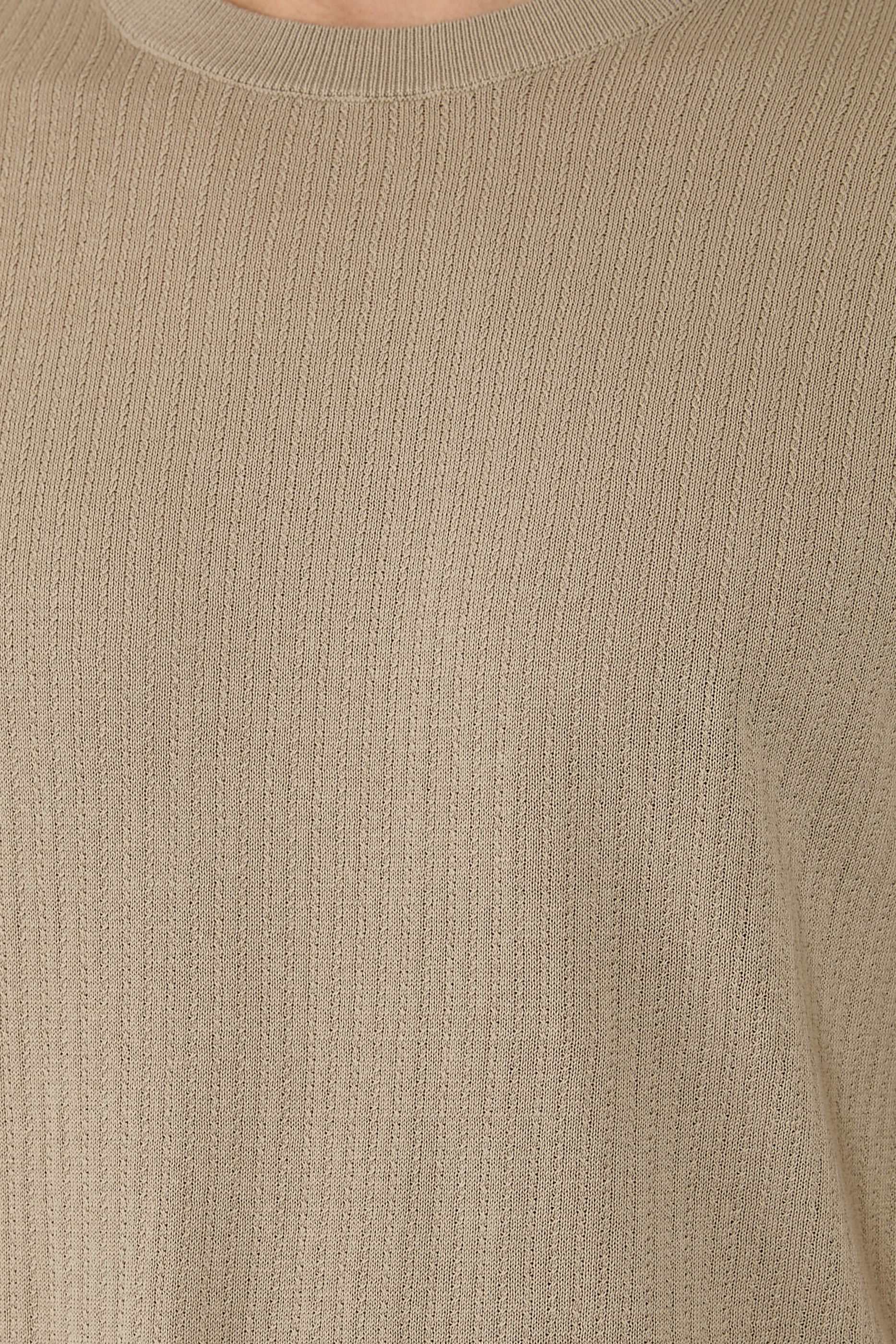 Ribbed Cotton Tricot Top