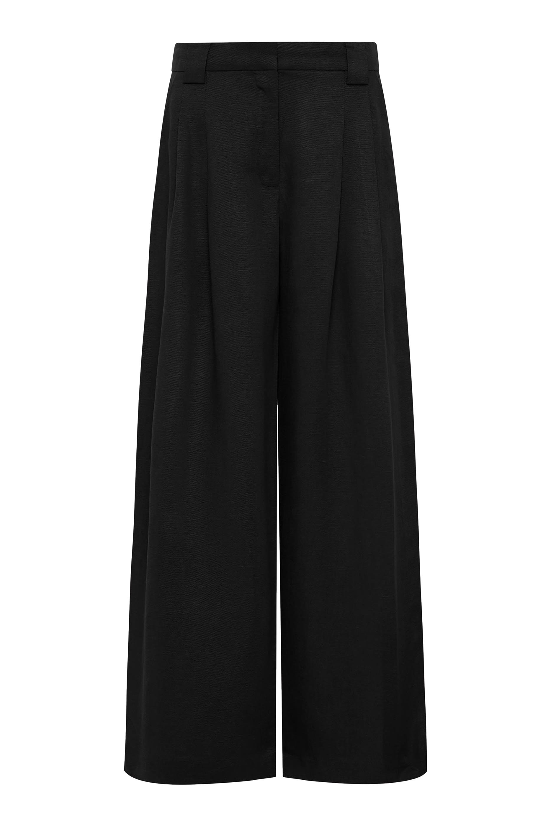 Wide Leg Pleat Pants