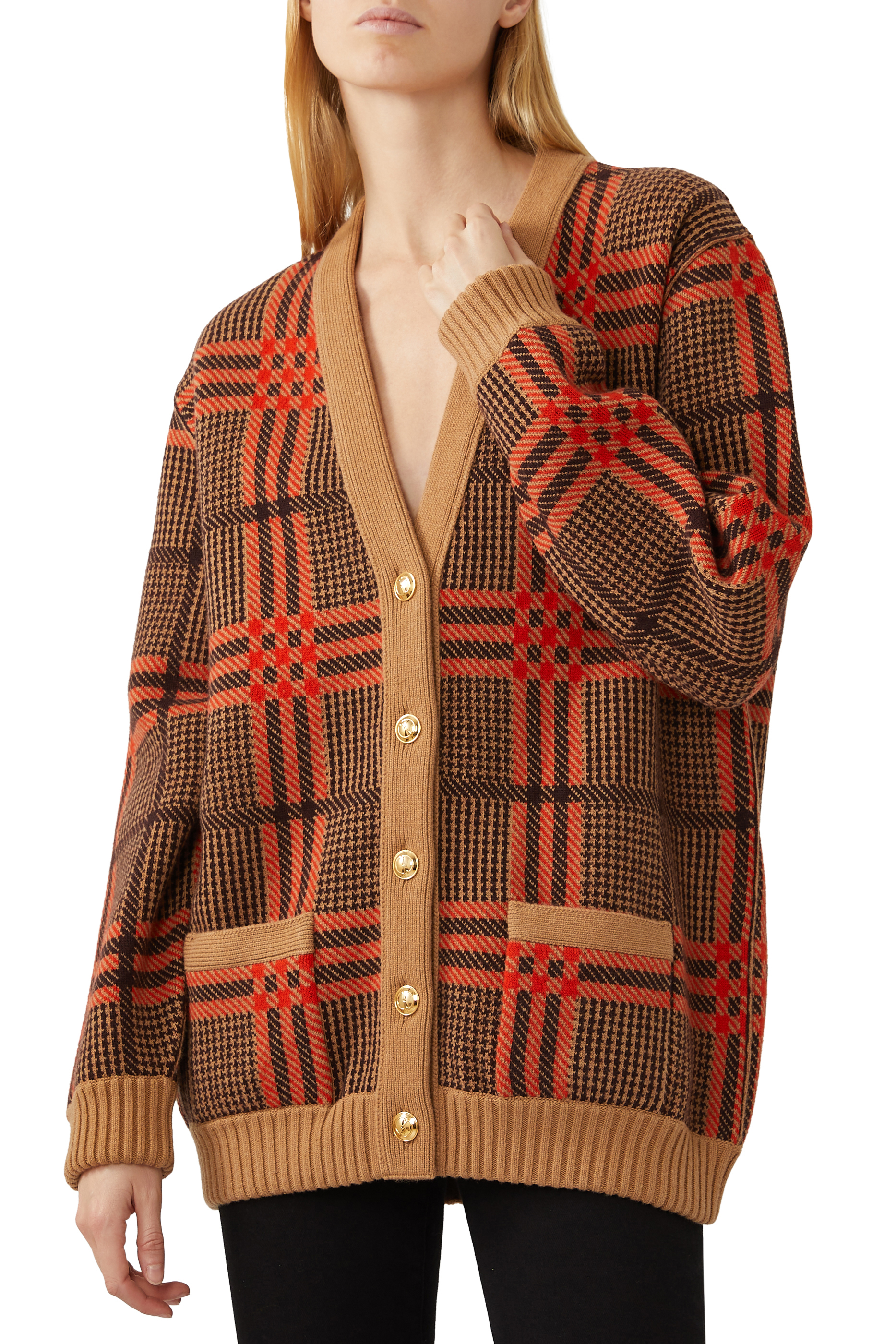 Reversible Knit Wool Cardigan