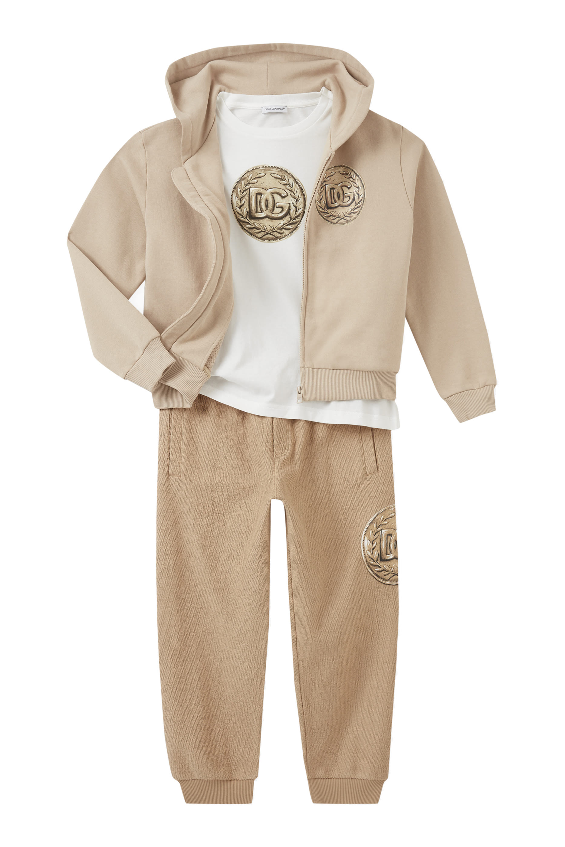 Kids Coin Print Cotton Joggers