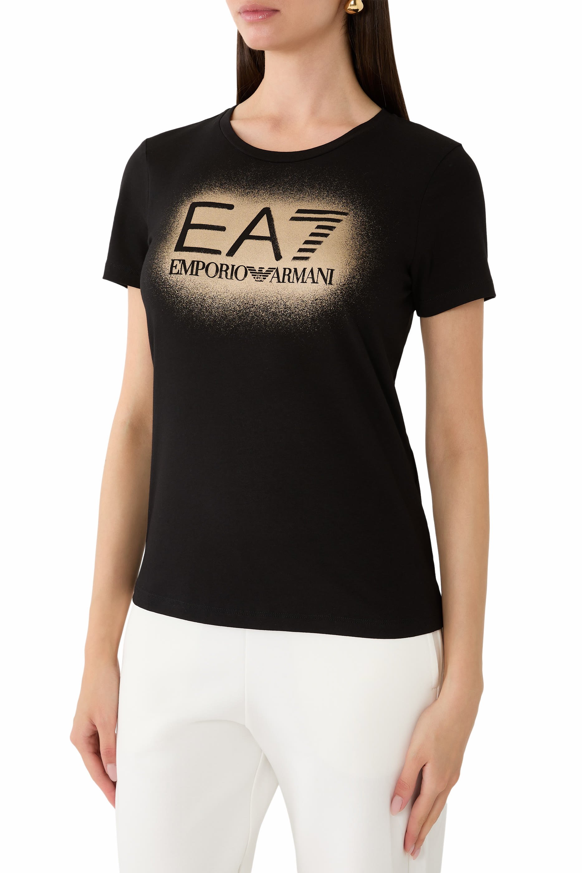 Metallic Graphic Logo T-Shirt