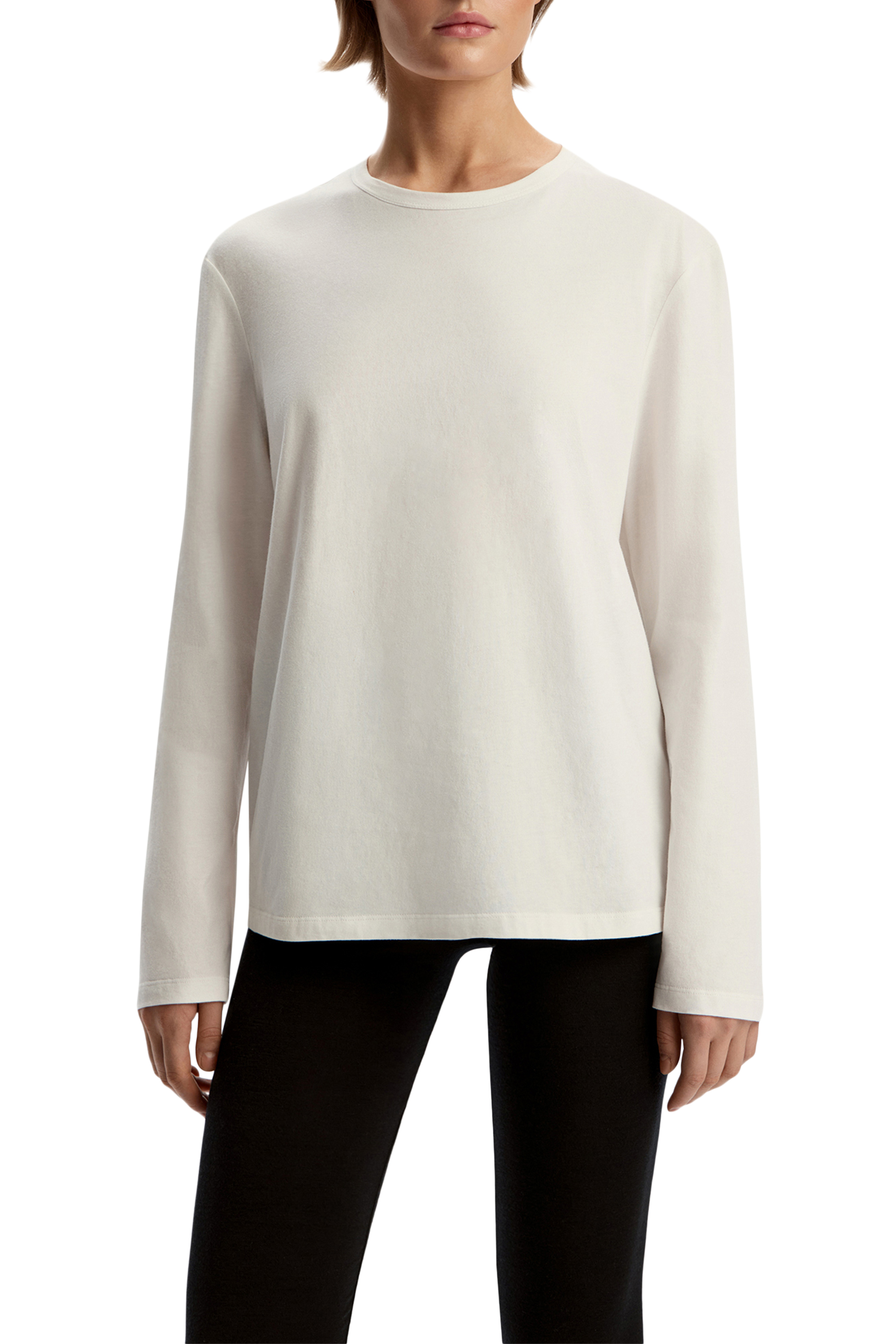  Peached Cotton Long-Sleeve T-Shirt