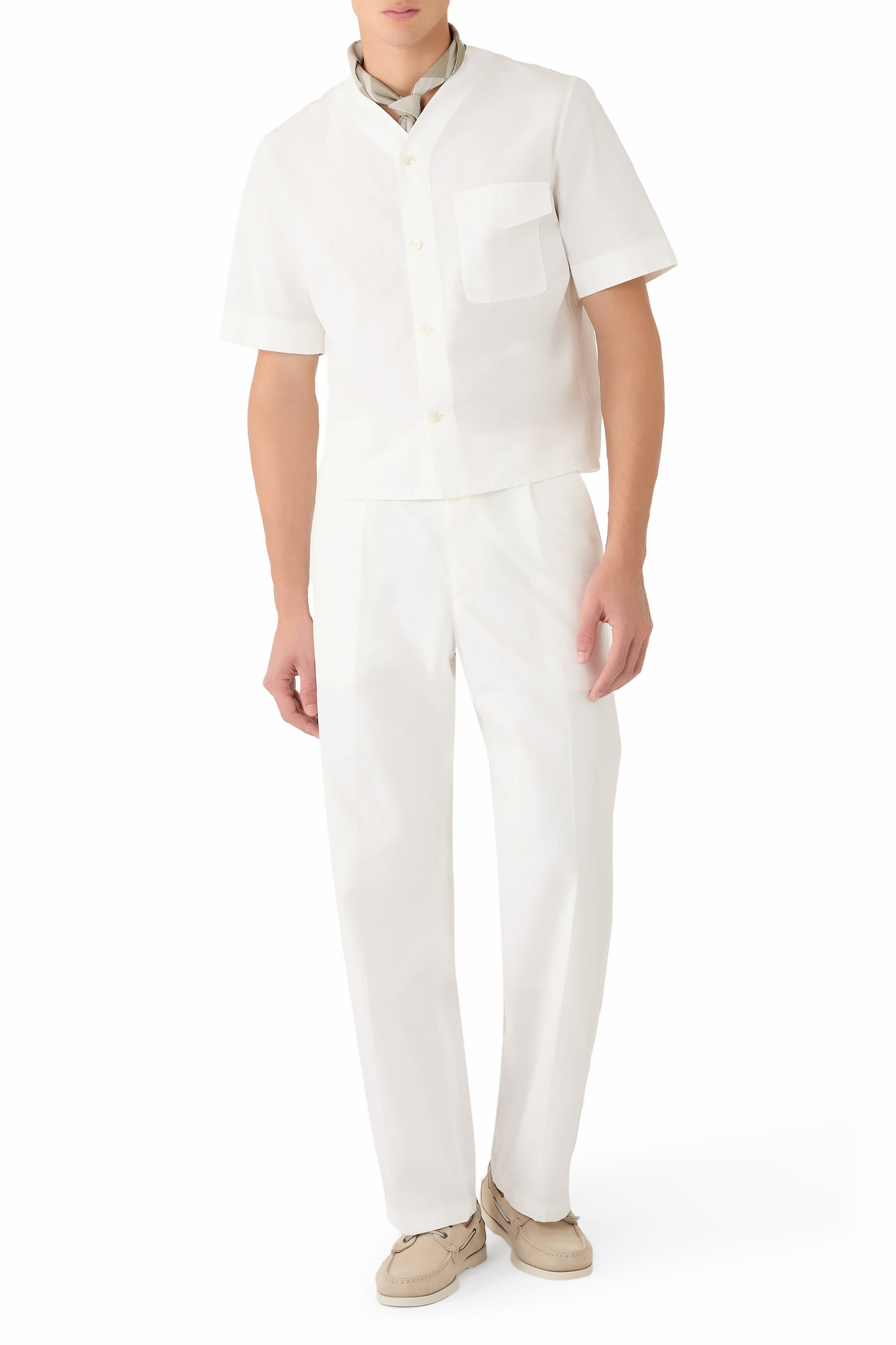 Garment-Dyed Finx Shuttle Weather One-Tuck Slacks 