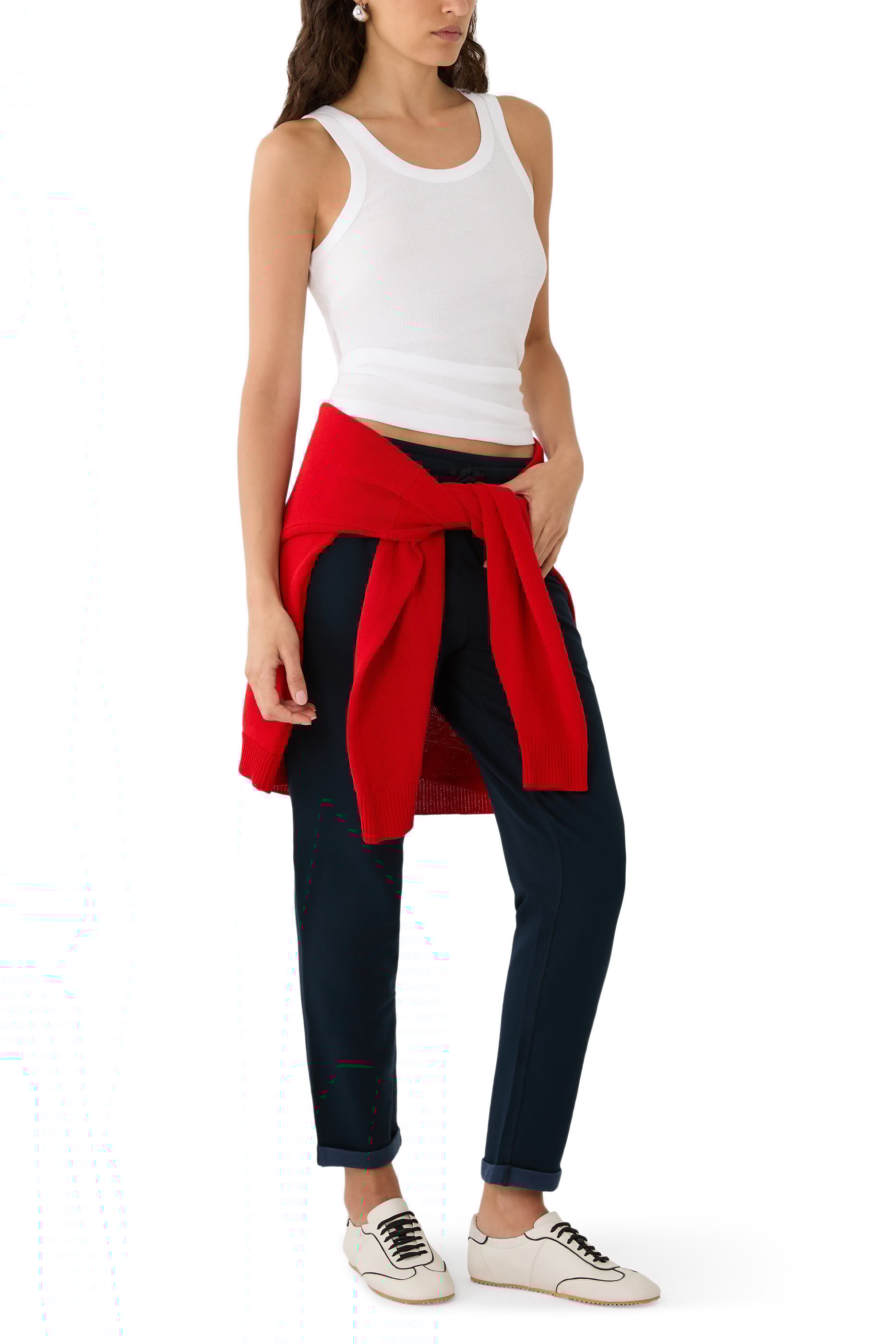 Ribbed Organic Cotton Lounge Vest