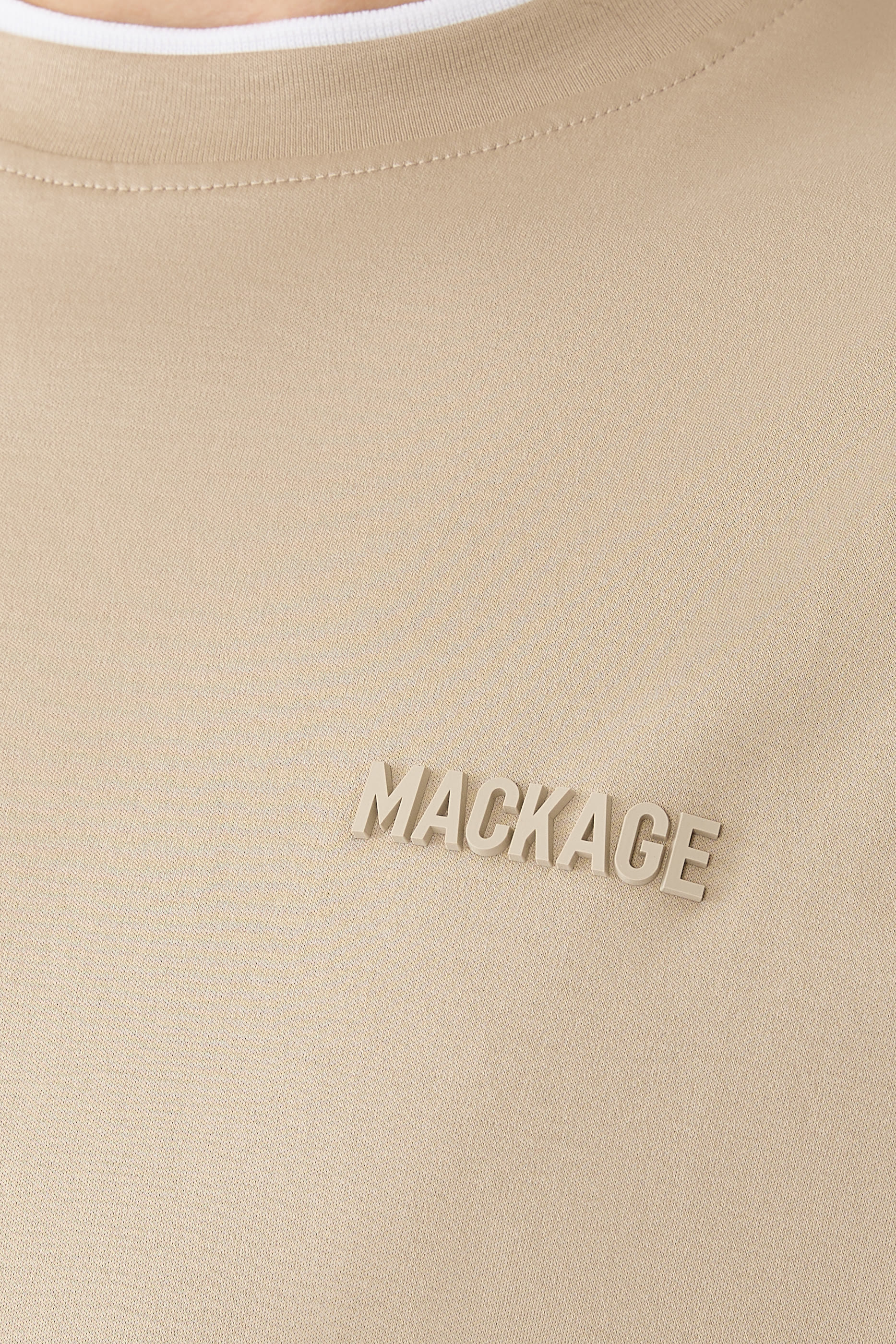 Tee-MNV Double Crewneck Collar T-Shirt 