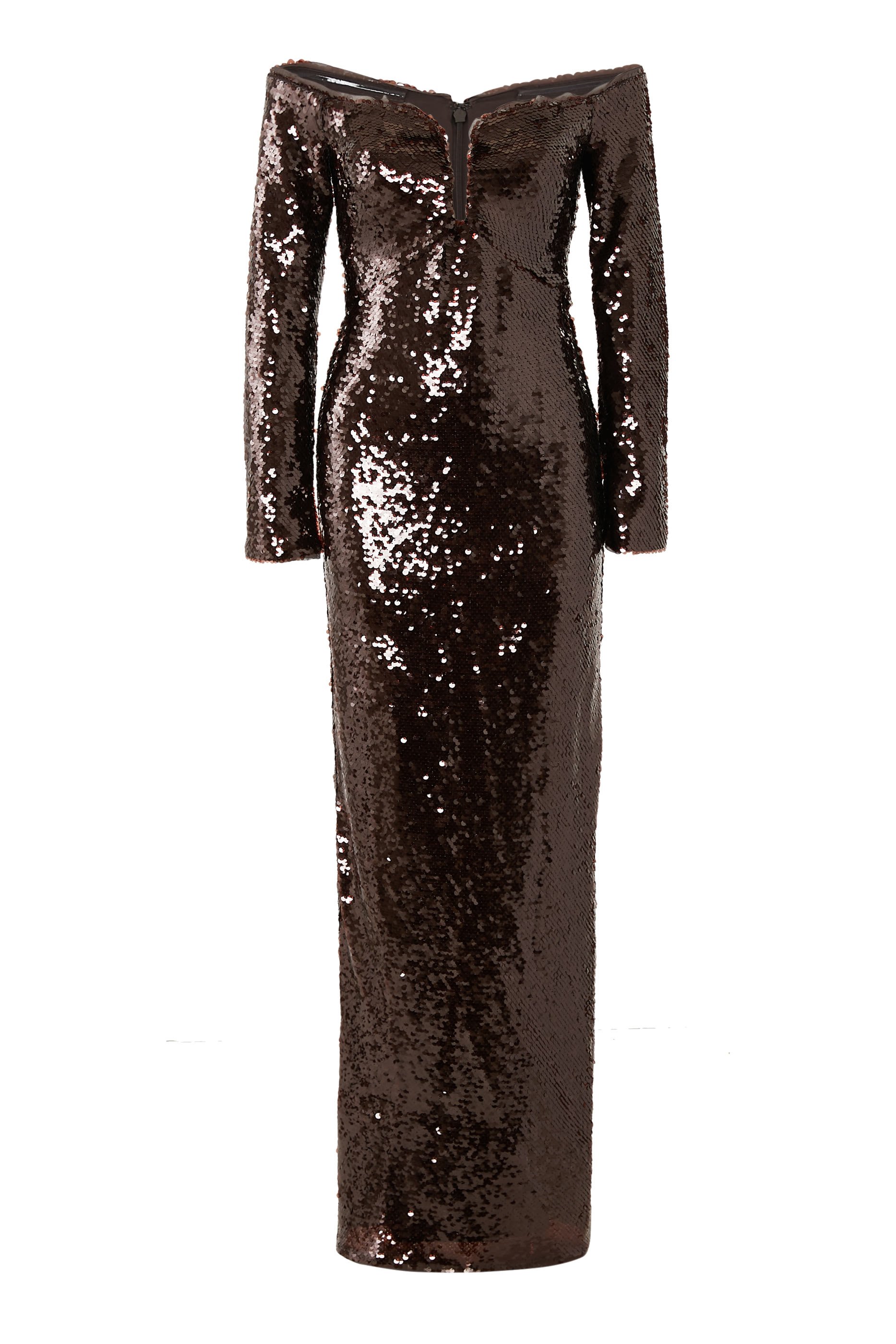 Sequin Off Shoulder Maxi Dress