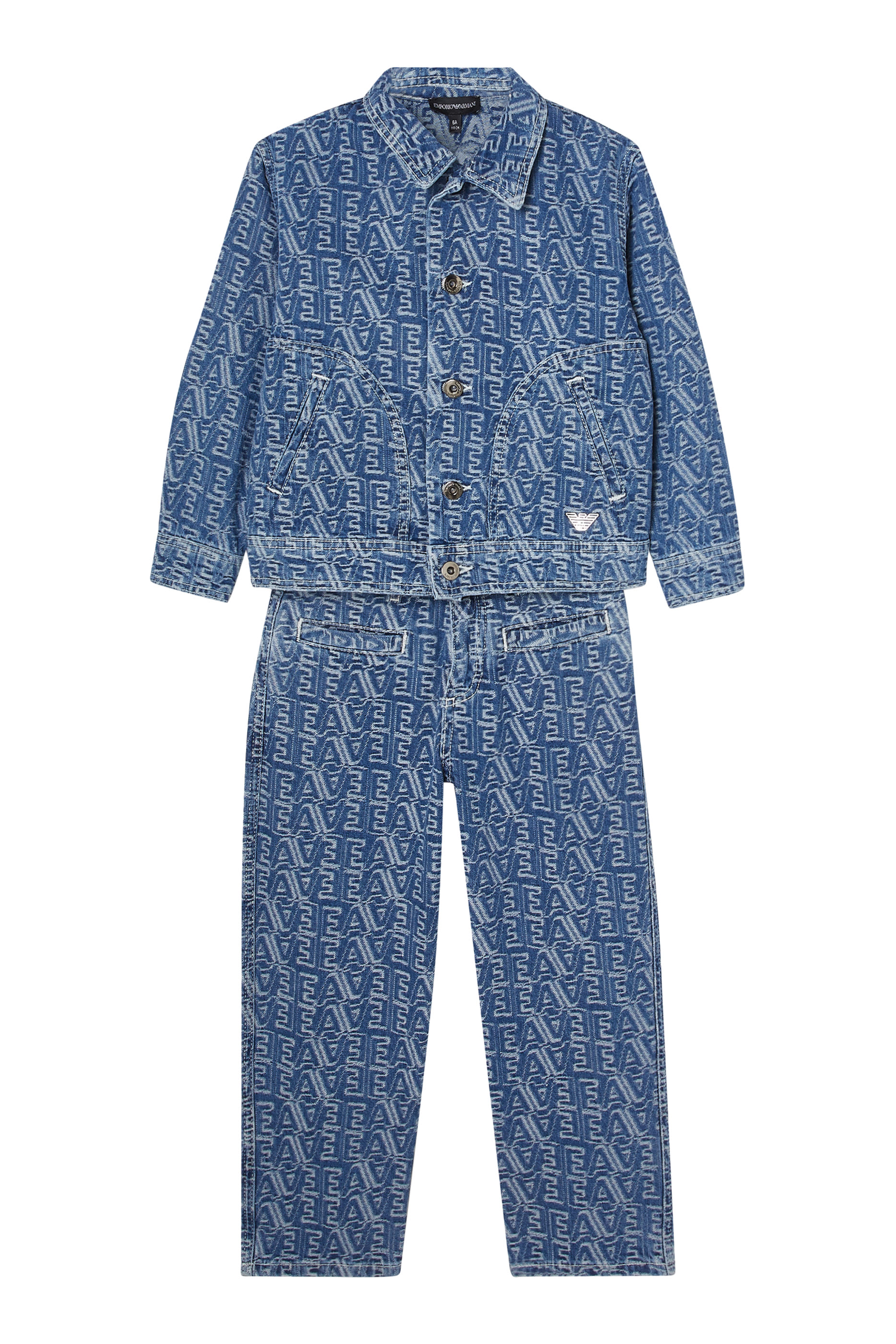 Kids All-Over EA Logo Jeans