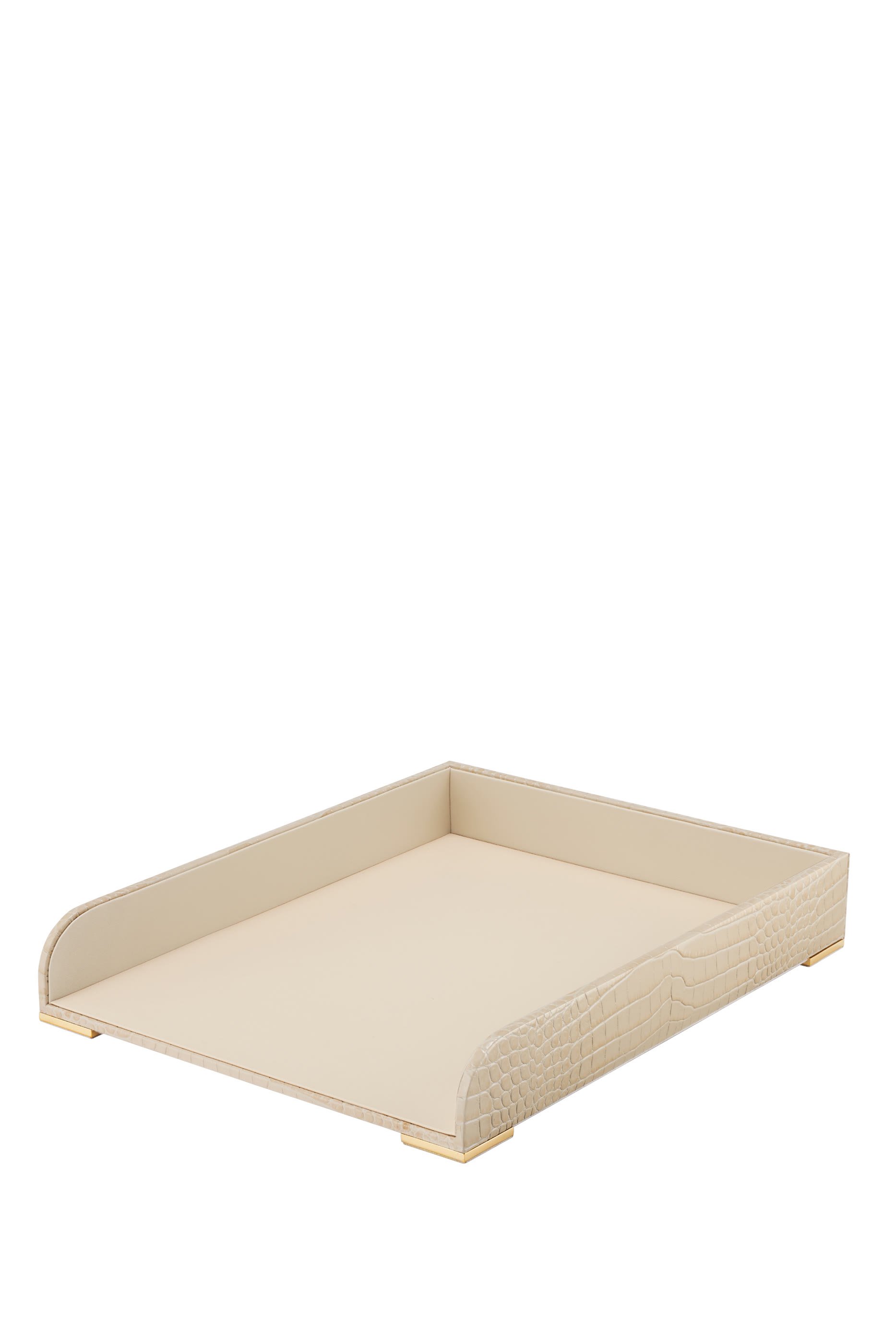 Classic Croc Leather Paper Tray