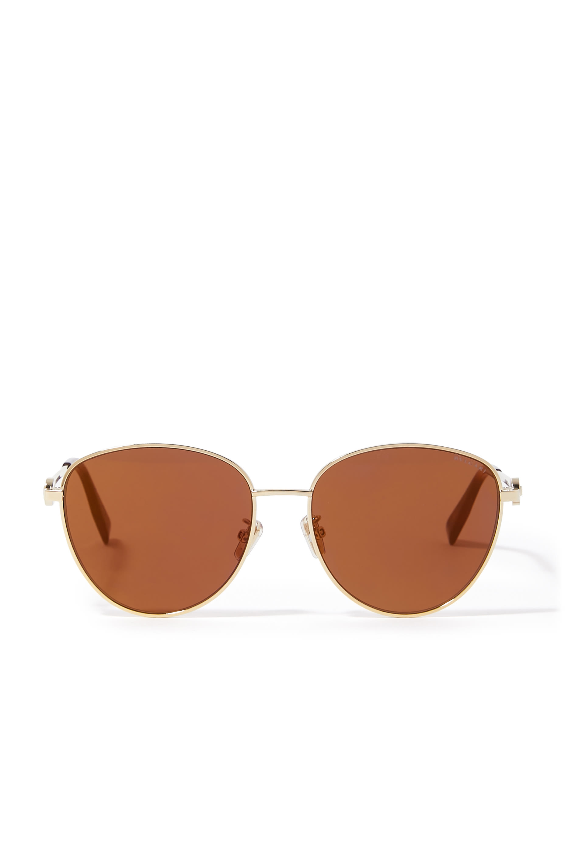 Bvlgari Bvlgari Gold Round Sunglasses