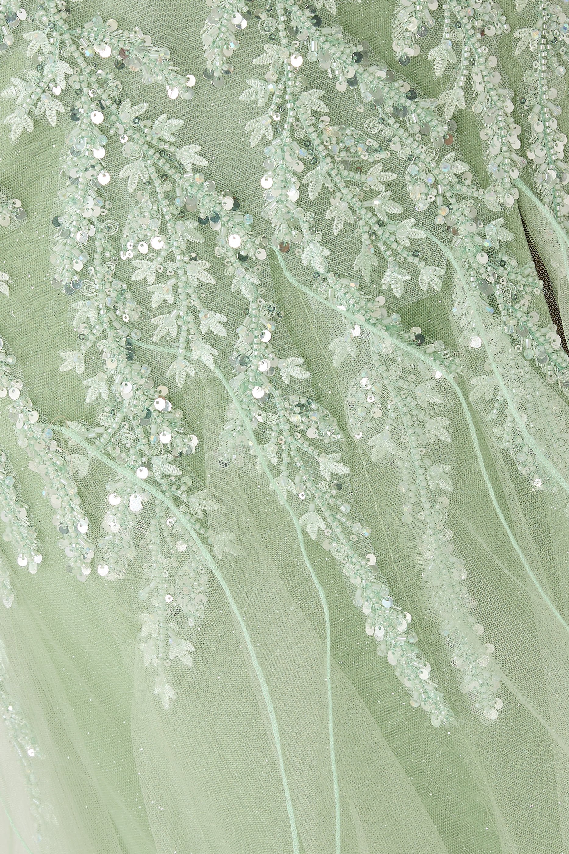 Bead-Embellished Mermaid Gown