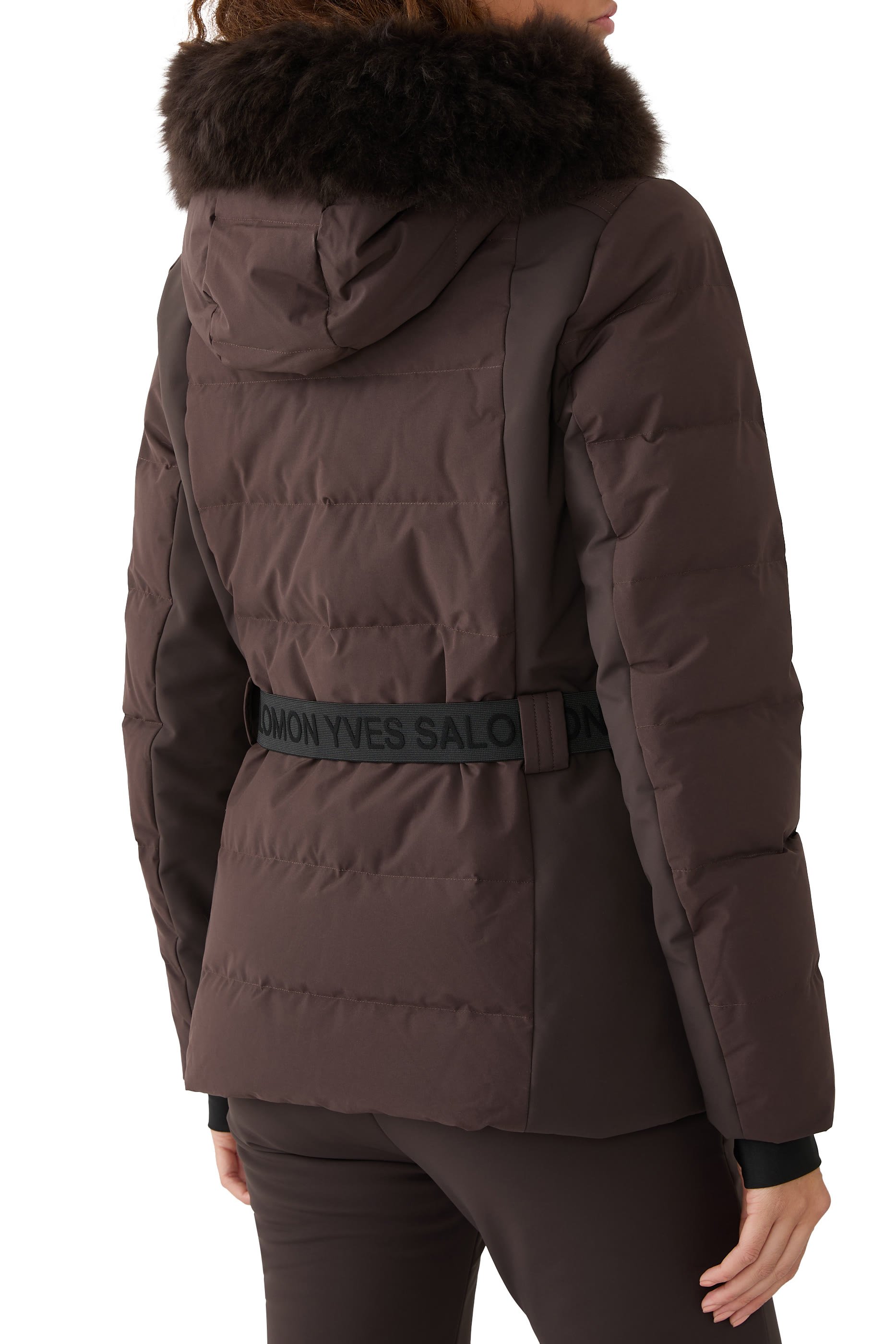 Shearling Trimmed Ski Jacket