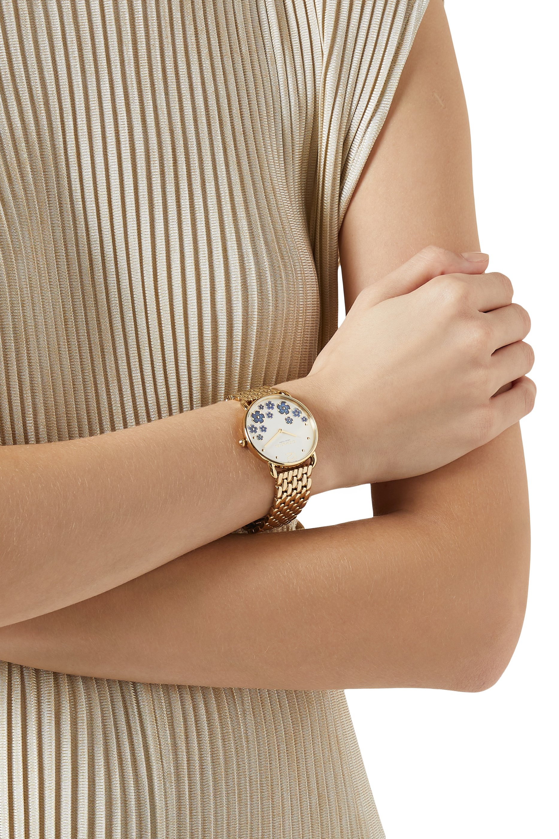 Elliot Quartz Gold Tone Watch