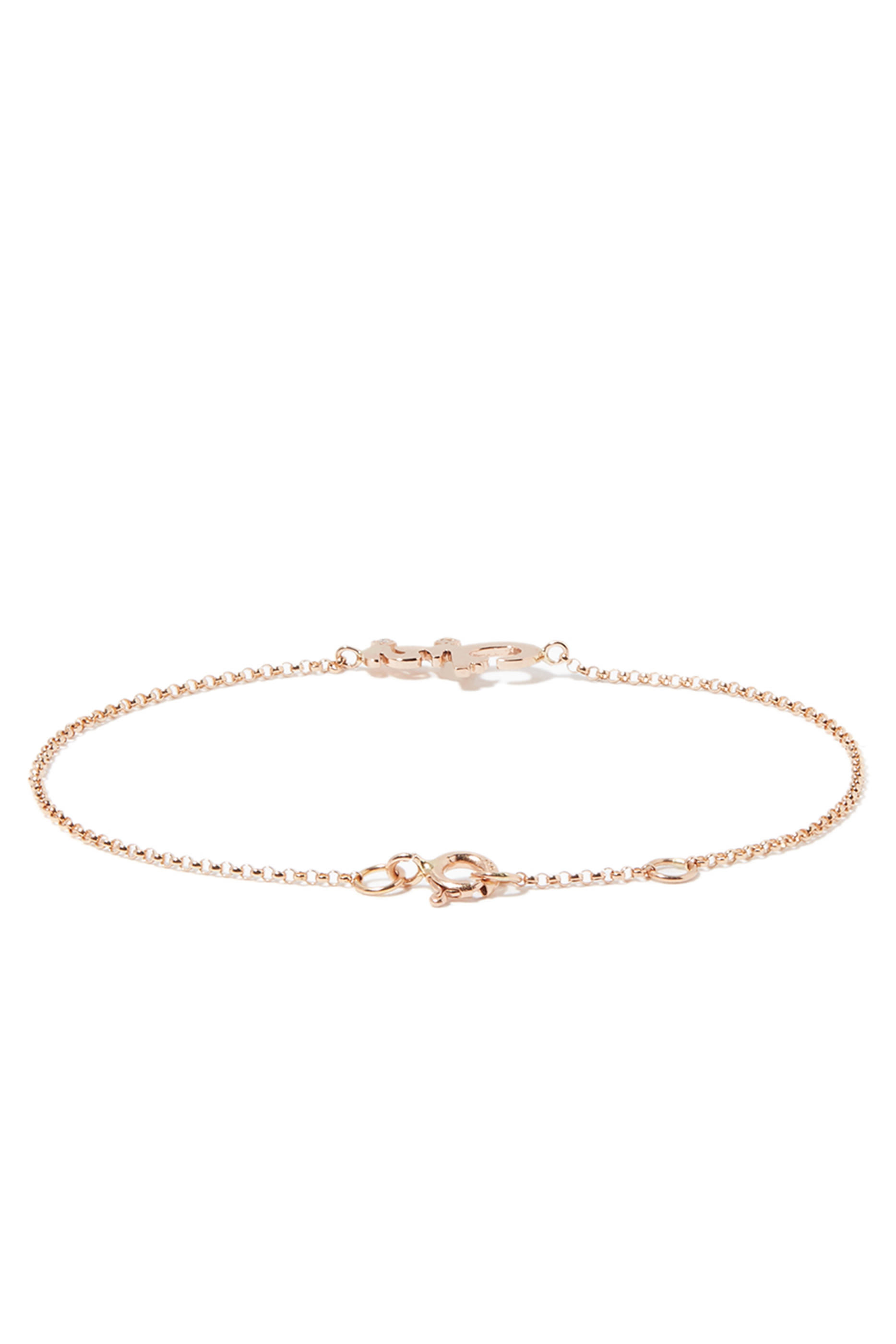 Bhebbak Diamond Dot Love Bracelet, 18k Pink Gold & Diamonds