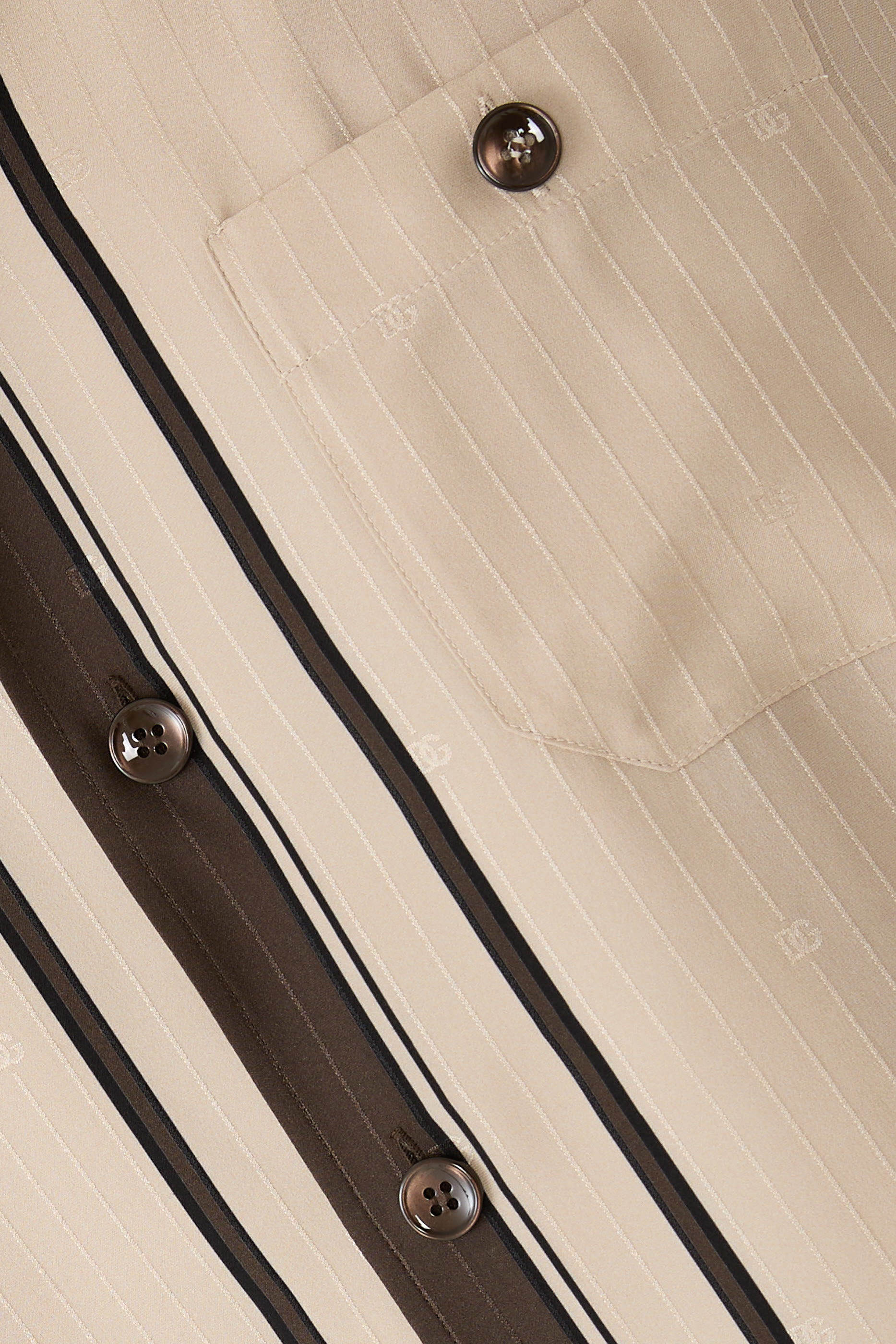 Logo-Print Striped Jacquard Martini Shirt