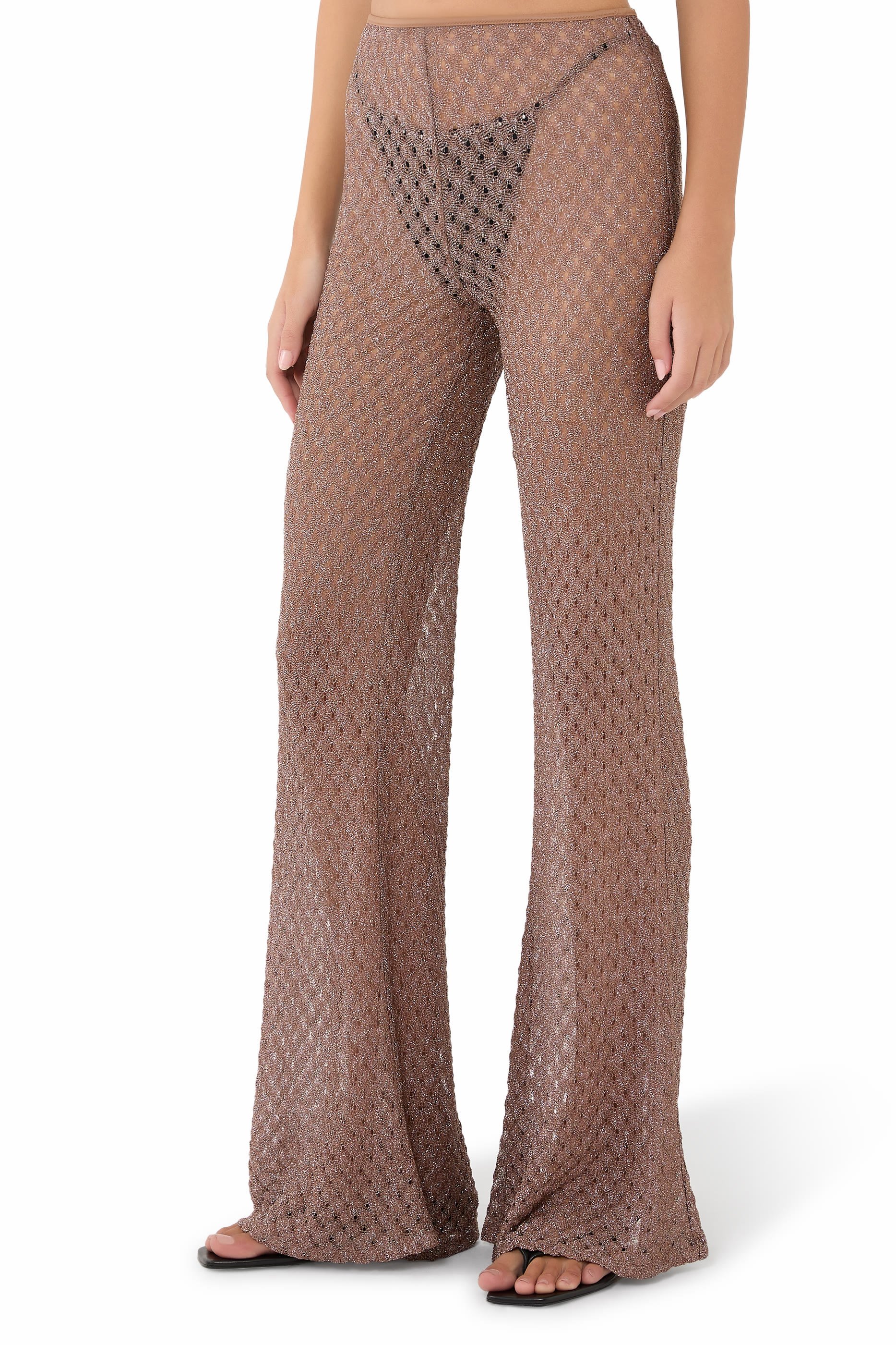 Low-Rise Lace Pants