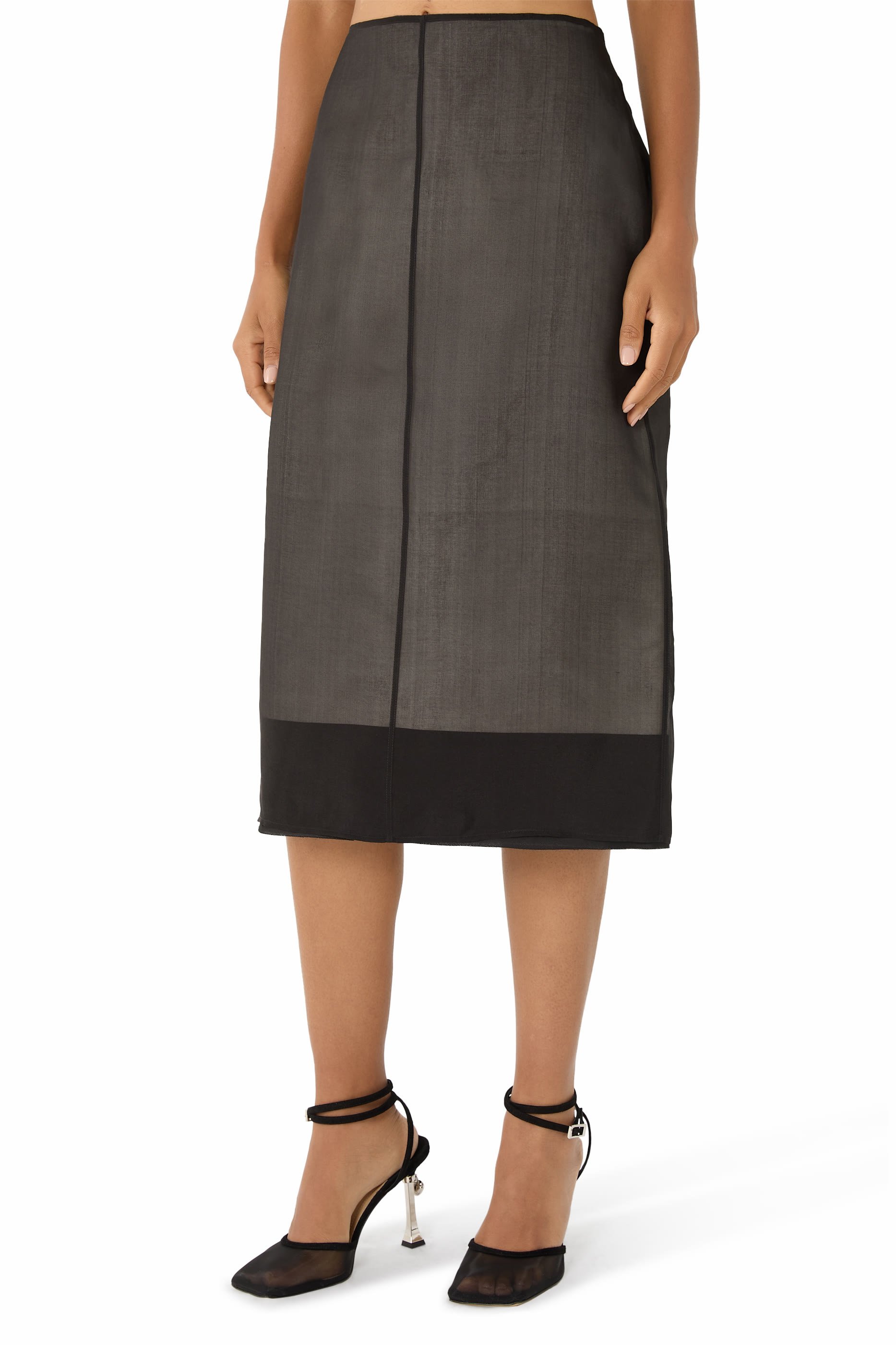 Lucienne Silk Midi Skirt