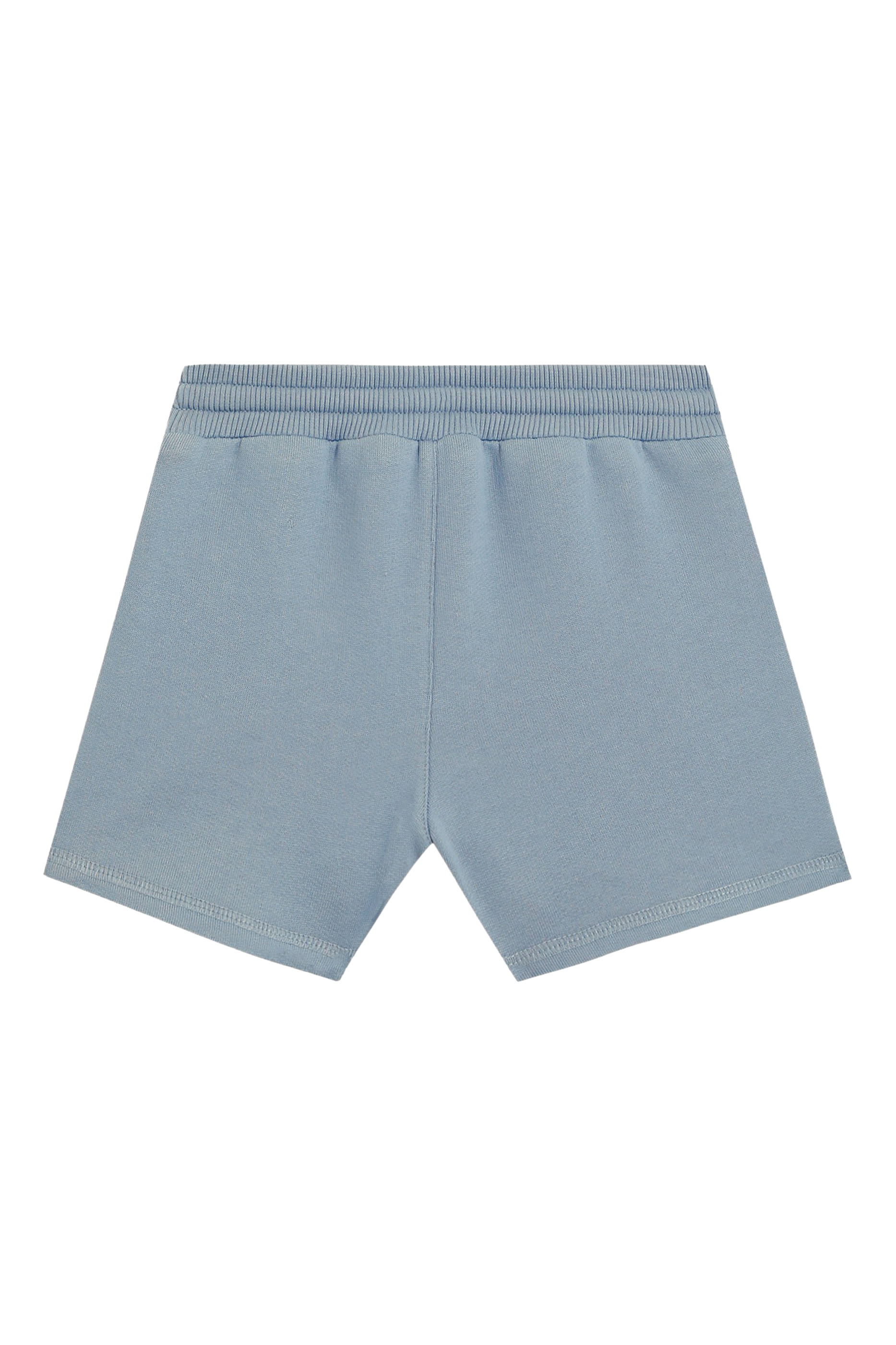 Kids Leopard Print & DG Patch Fleece Bermuda Shorts