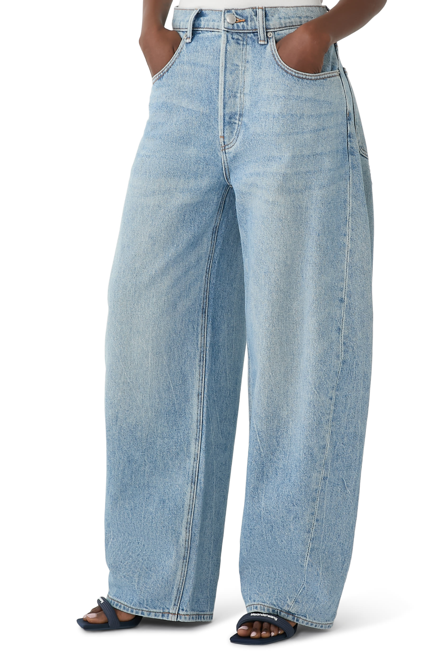 Oversize Rounded Denim Jeans