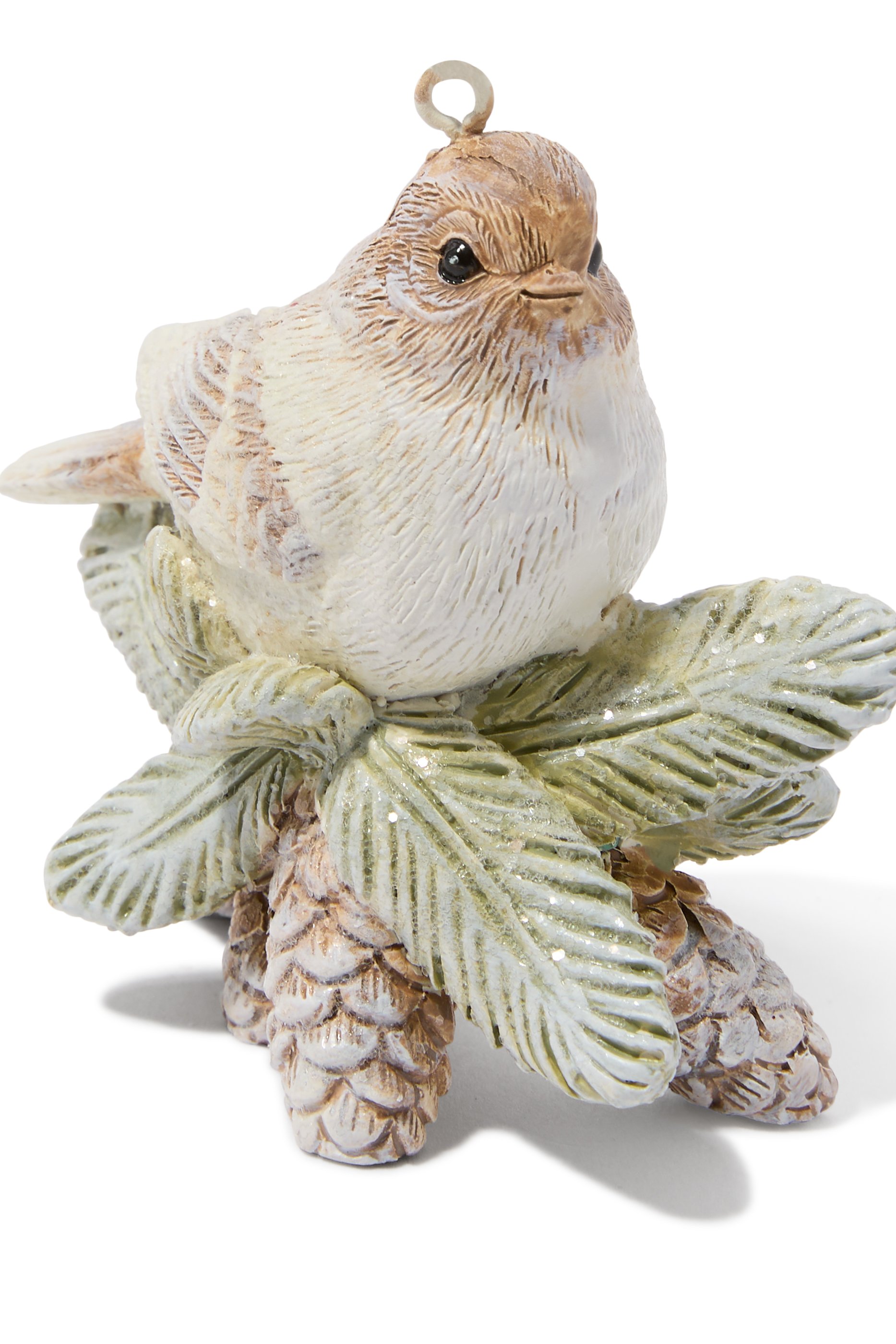 Bird on Pinecone Ornament