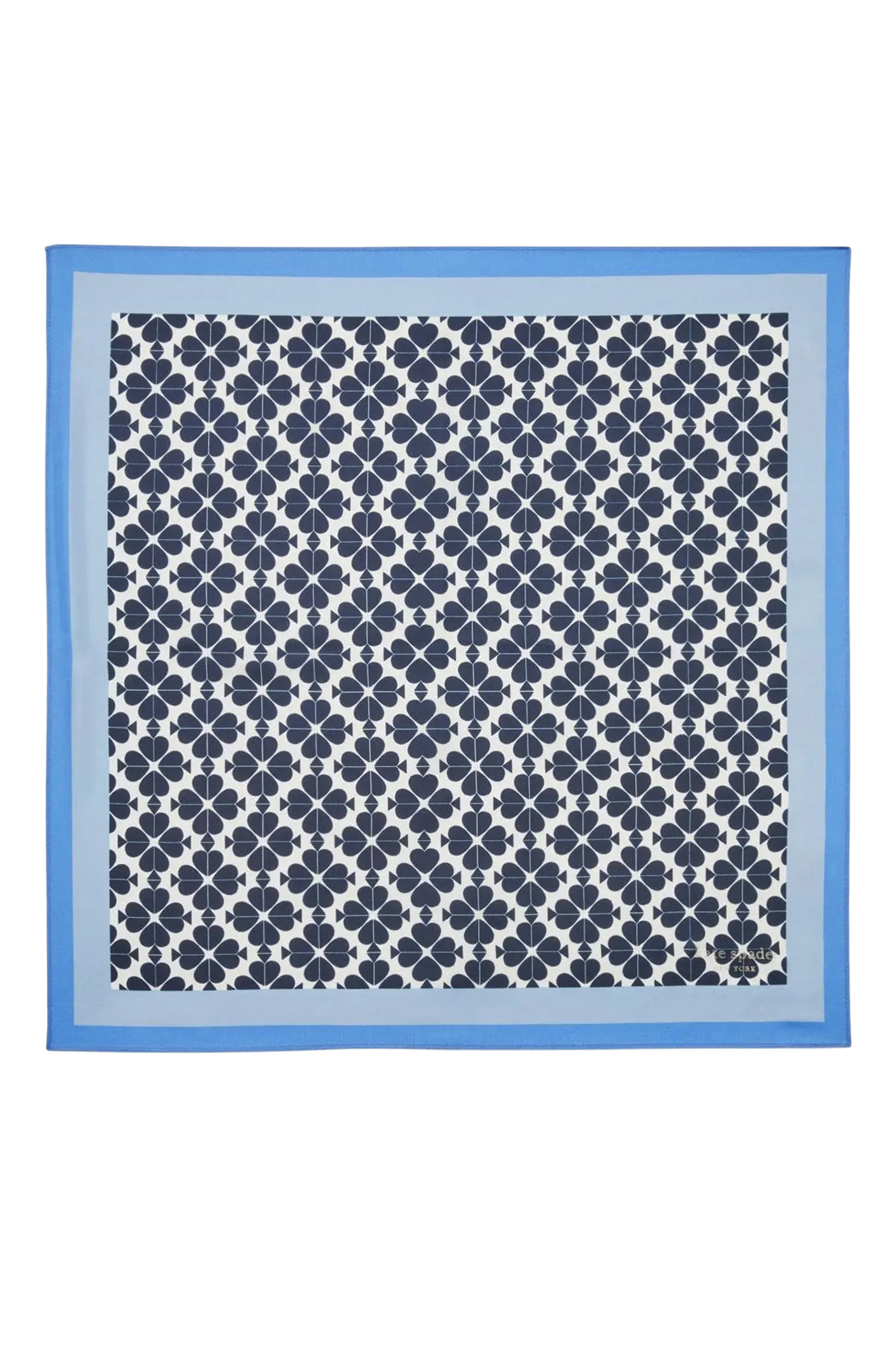 Spade Flower Silk Bandana