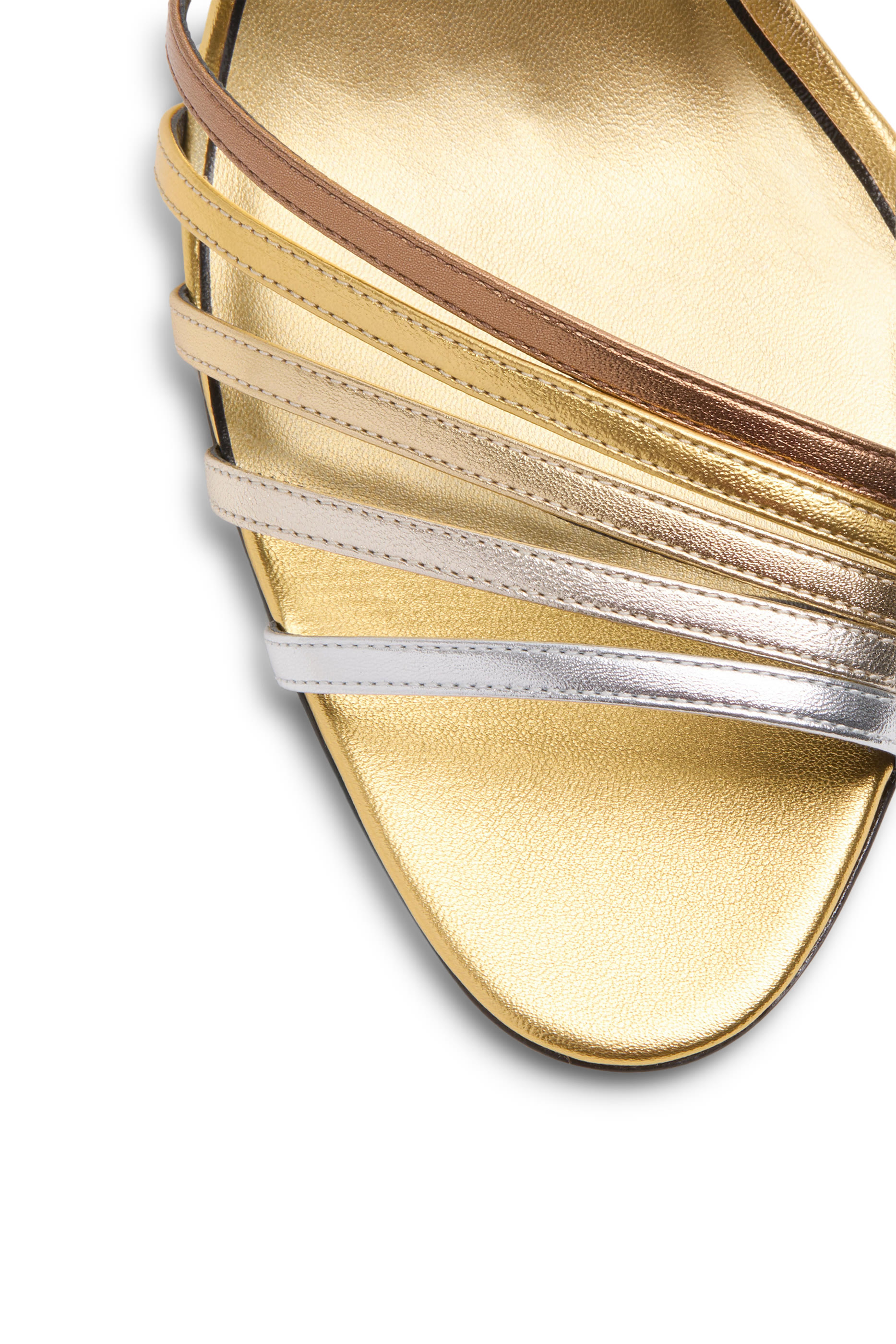 Ladycrush 85 Laminated Nappa Crystals Sandals